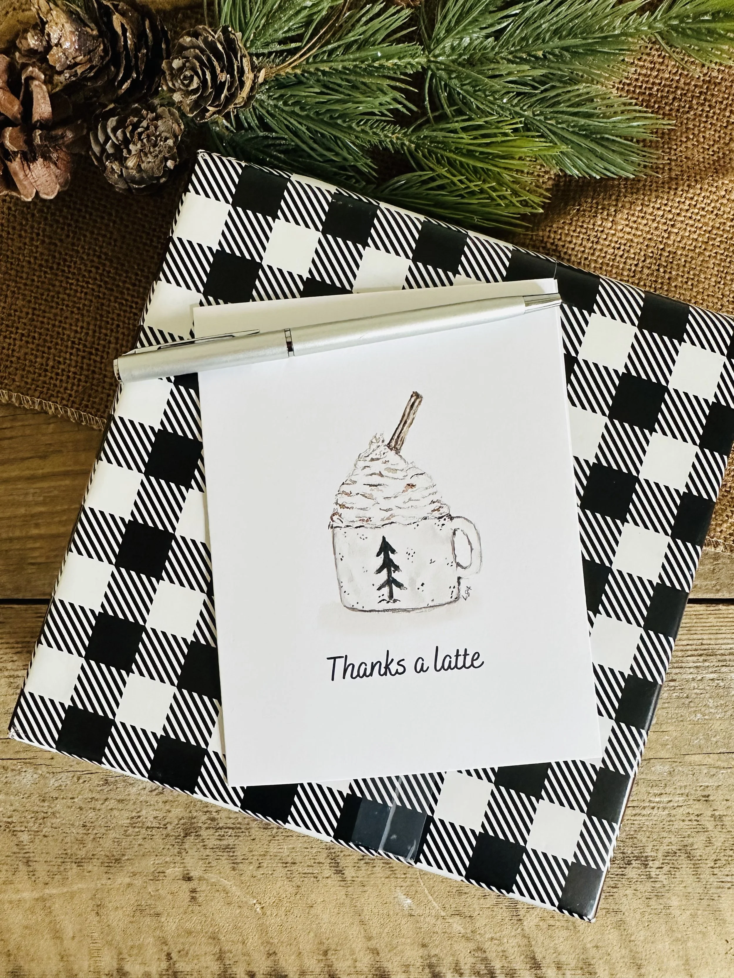 Thanks a latte notecards