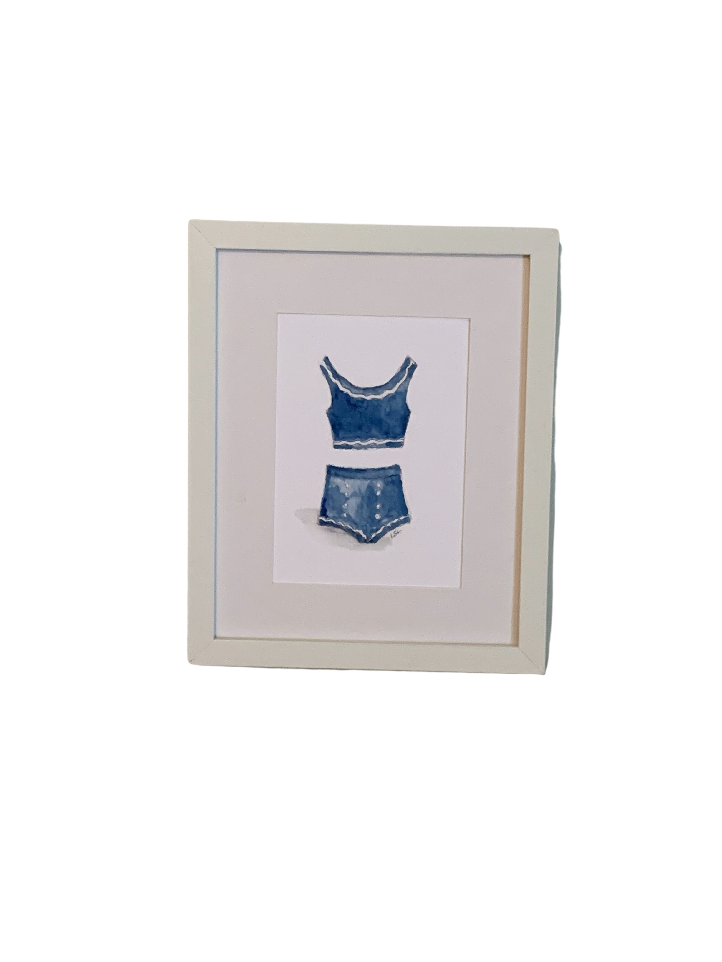 Vintage swimsuit rick rack print8x10 — LSAstudio