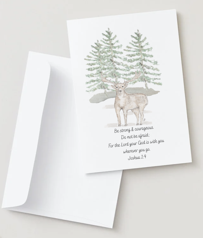 Scripture notecard set -Buck (Joshua 1:9)