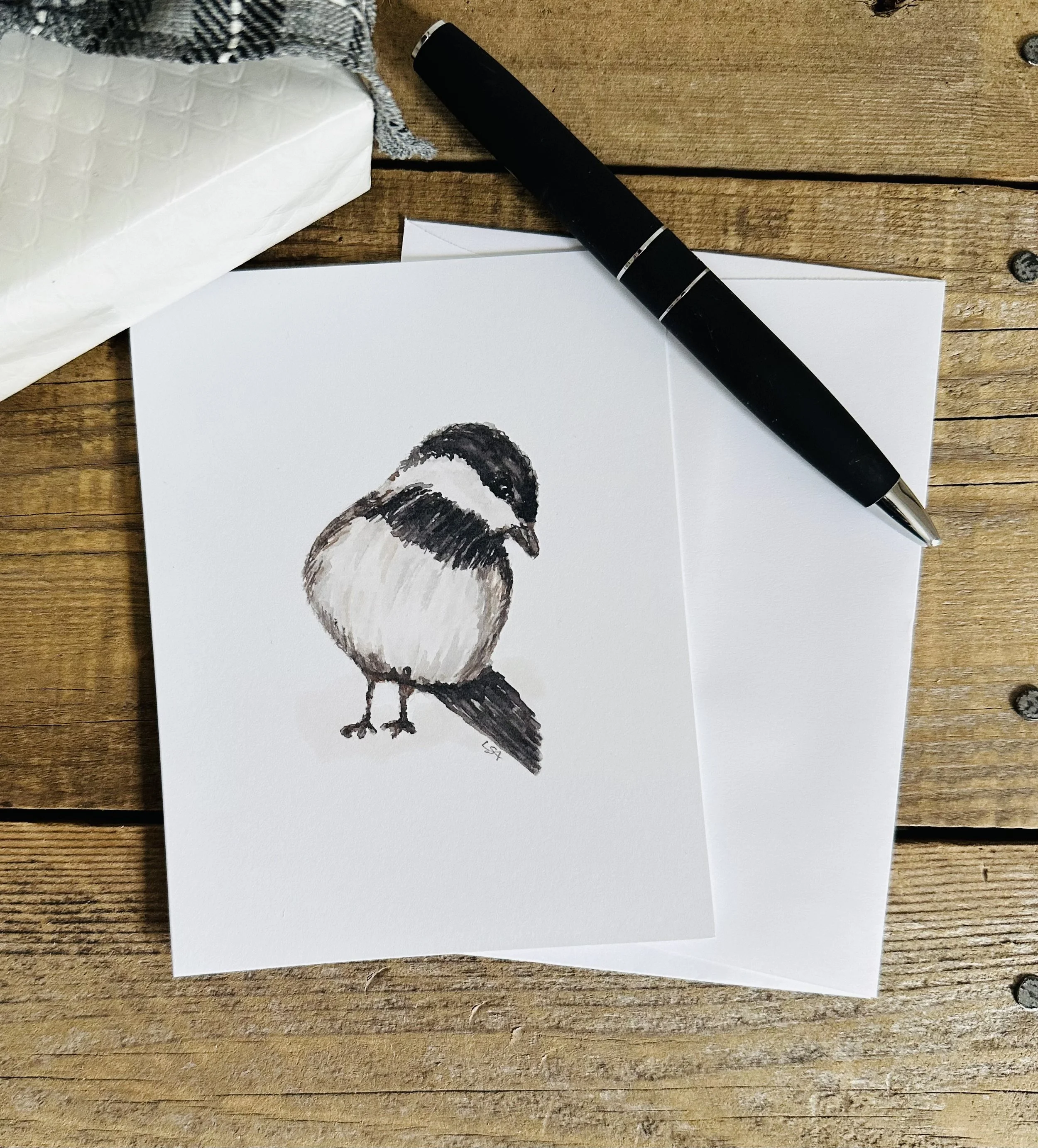 Chickadee notecards