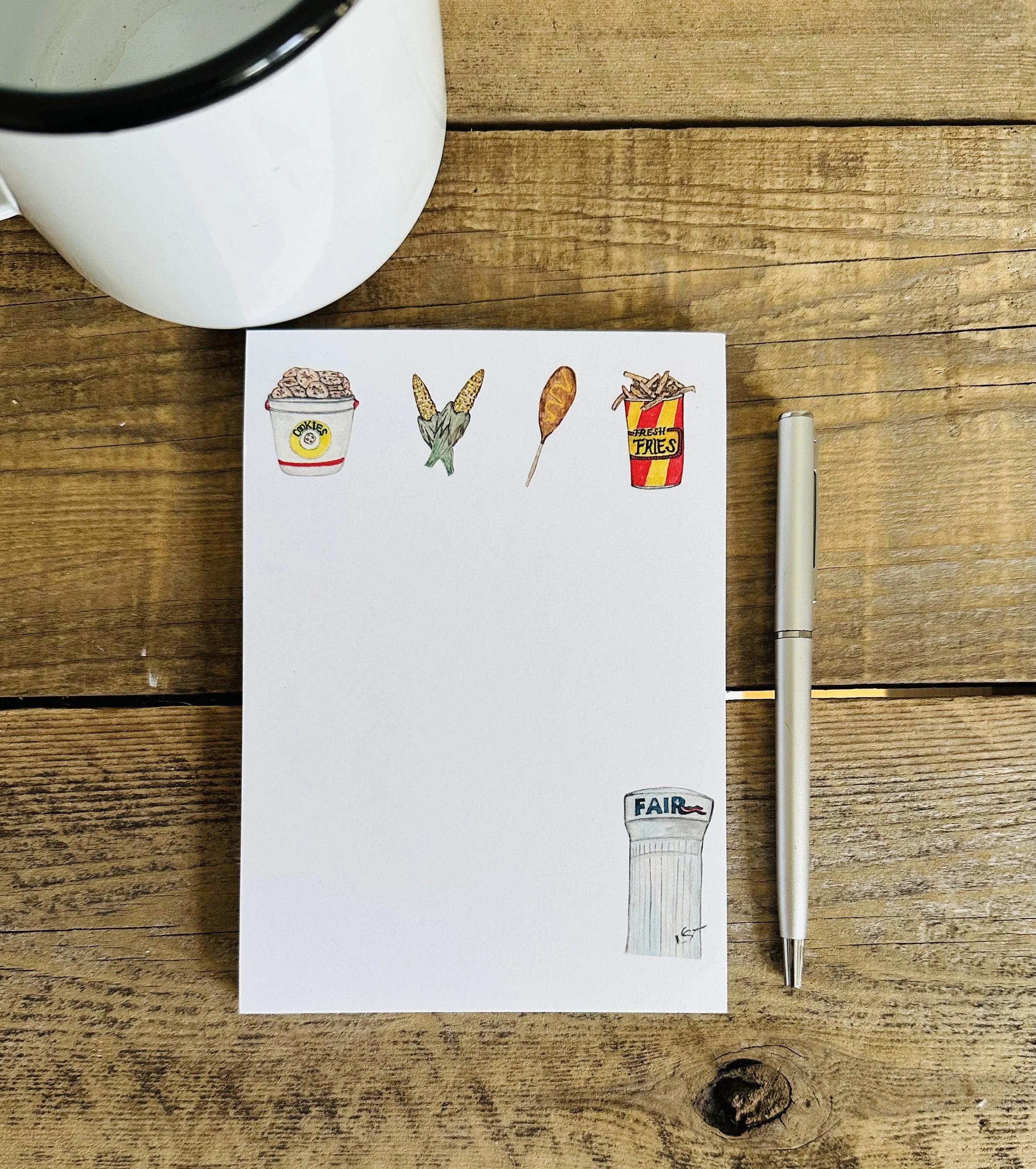 MN State Fair watercolor illustrated notepad