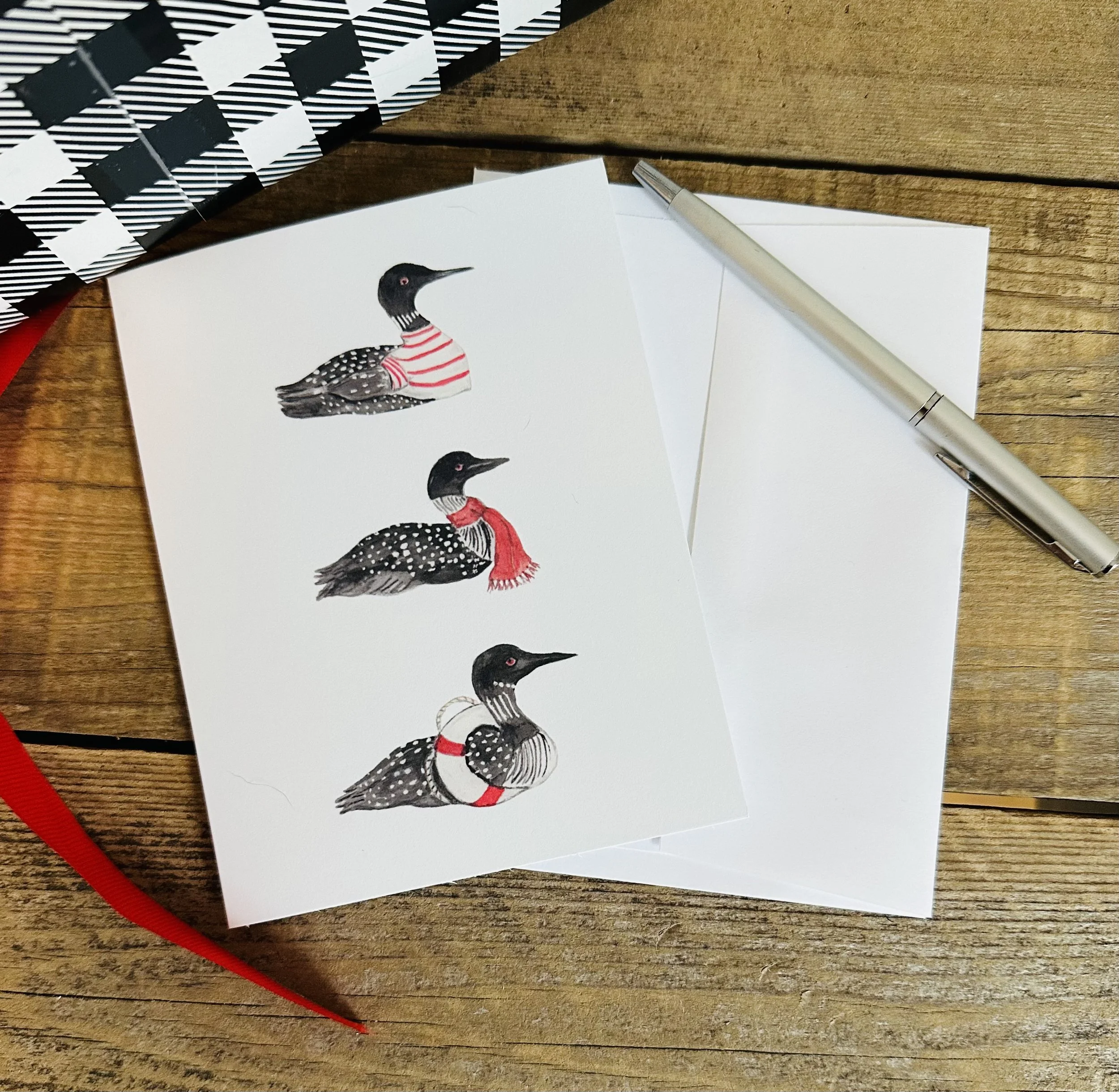 Loon Love notecards