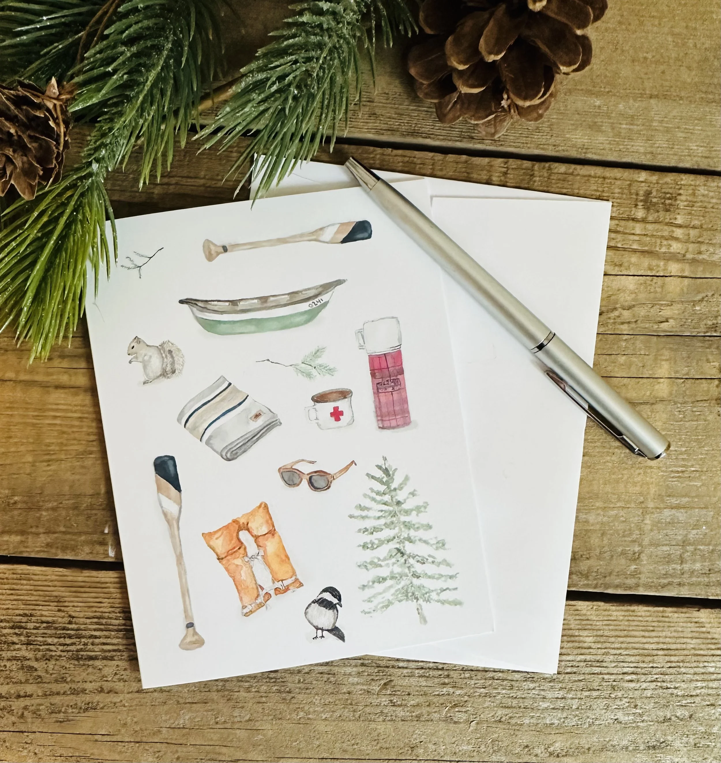 Cabin life notecards