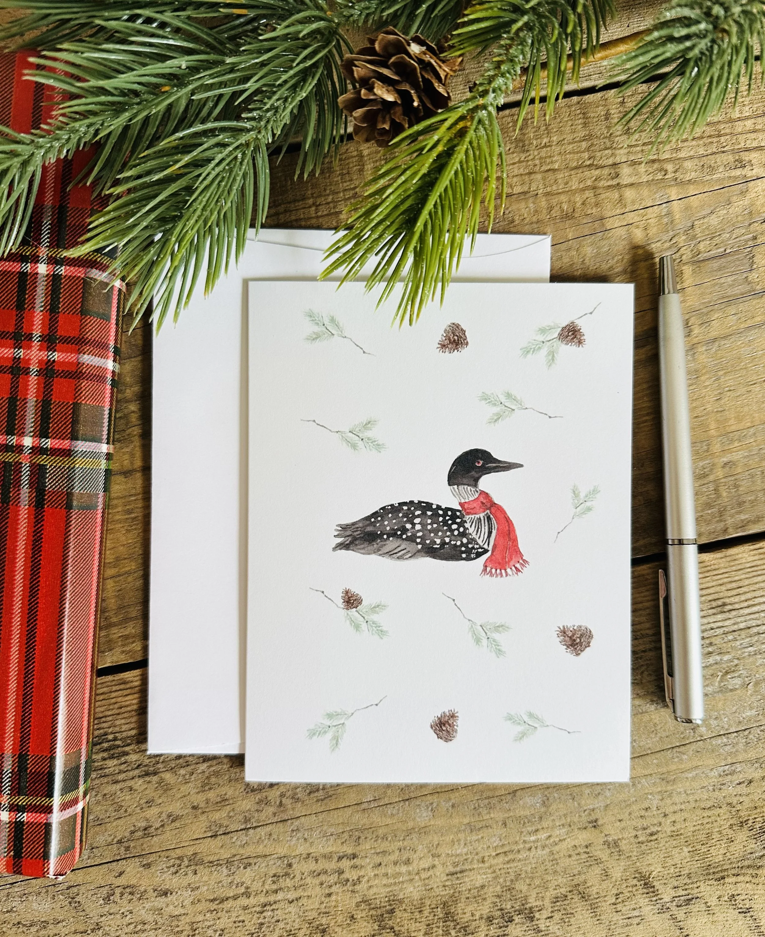 Holiday Loon notecards