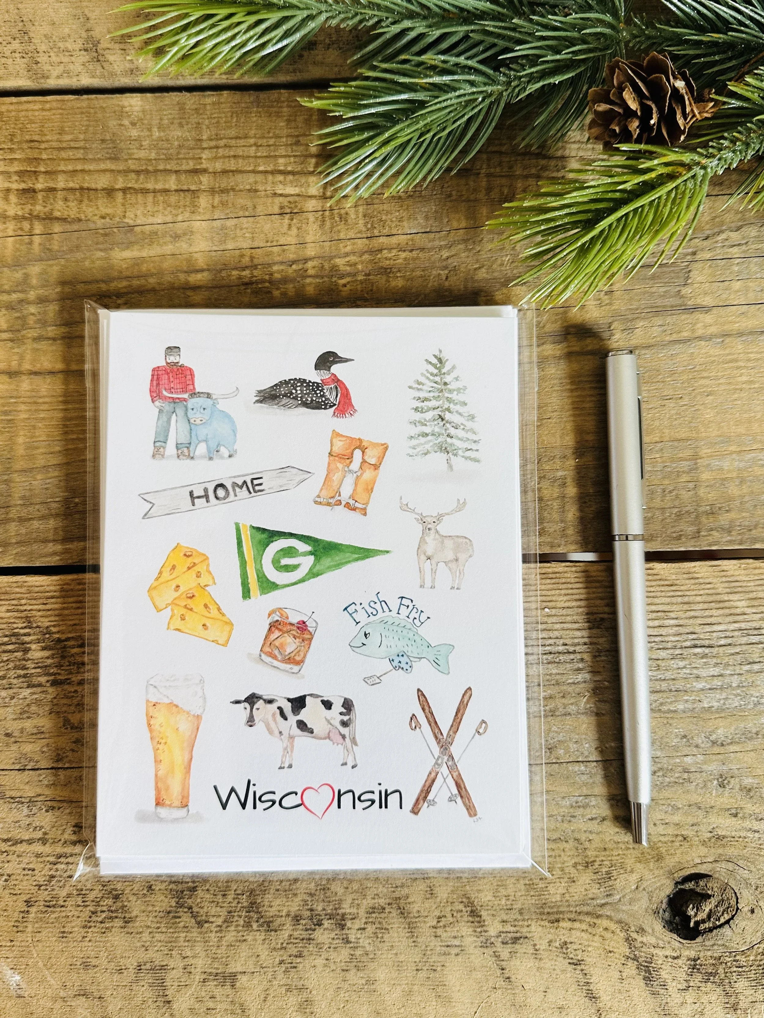 Love Wisconsin notecards