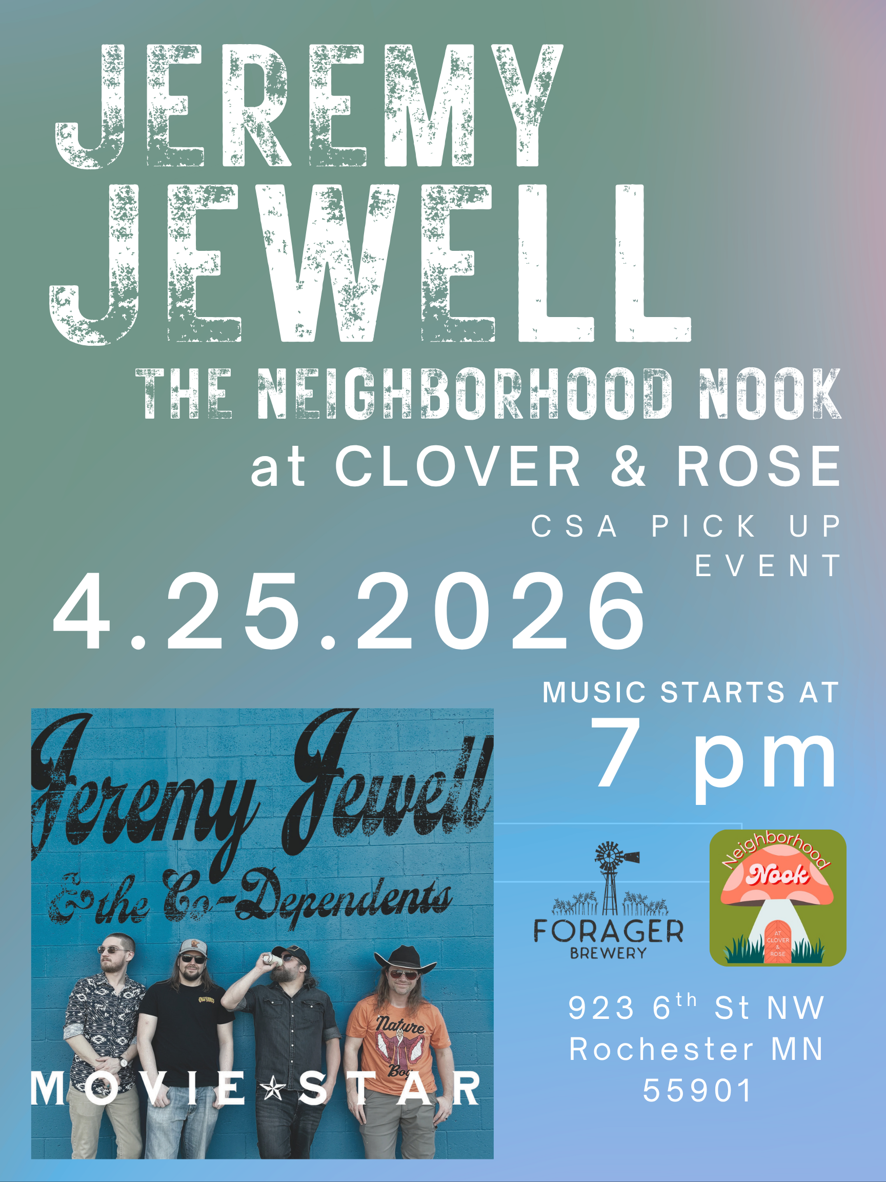 Jeremy Jewell Live (A Community Supported Art pick up event)
