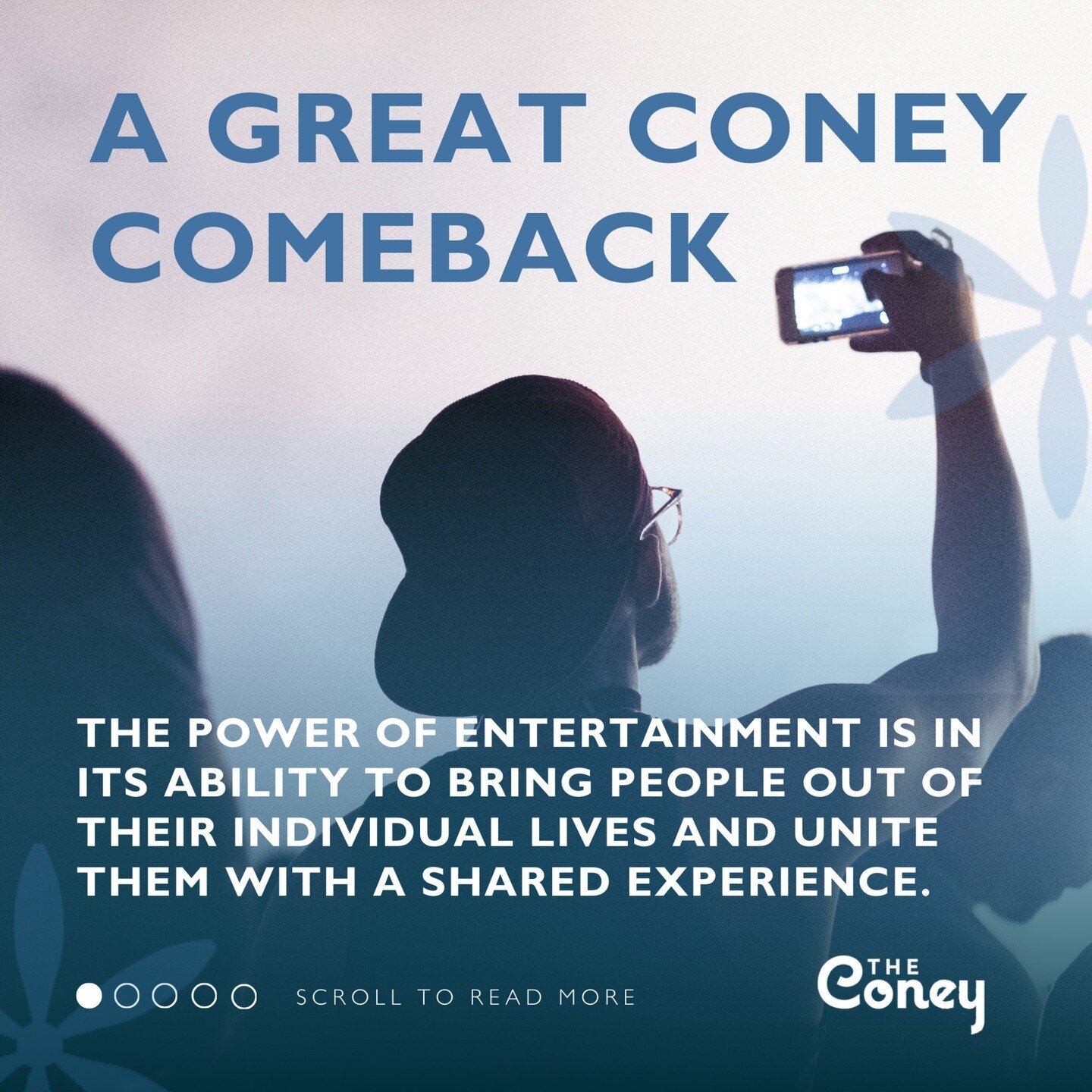 To anchor laughter, music and unforgettable experiences in our community, we are dedicated to bringing world-class entertainment to Coney Island.

Our vision to reinvigorate a timeless destination is fueled by an array of top-notch performances, vers