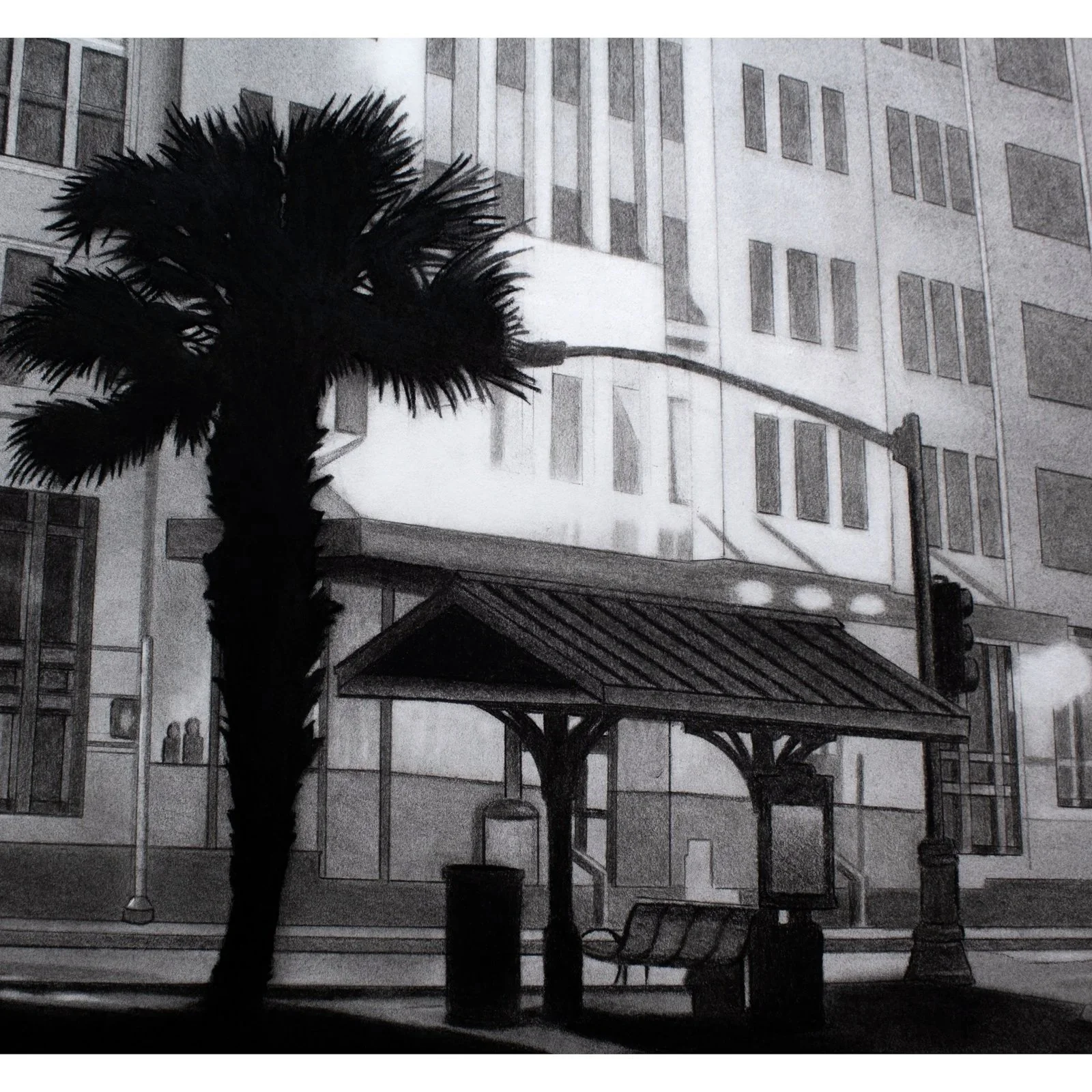 Probation Office Noire (detail), 2021.