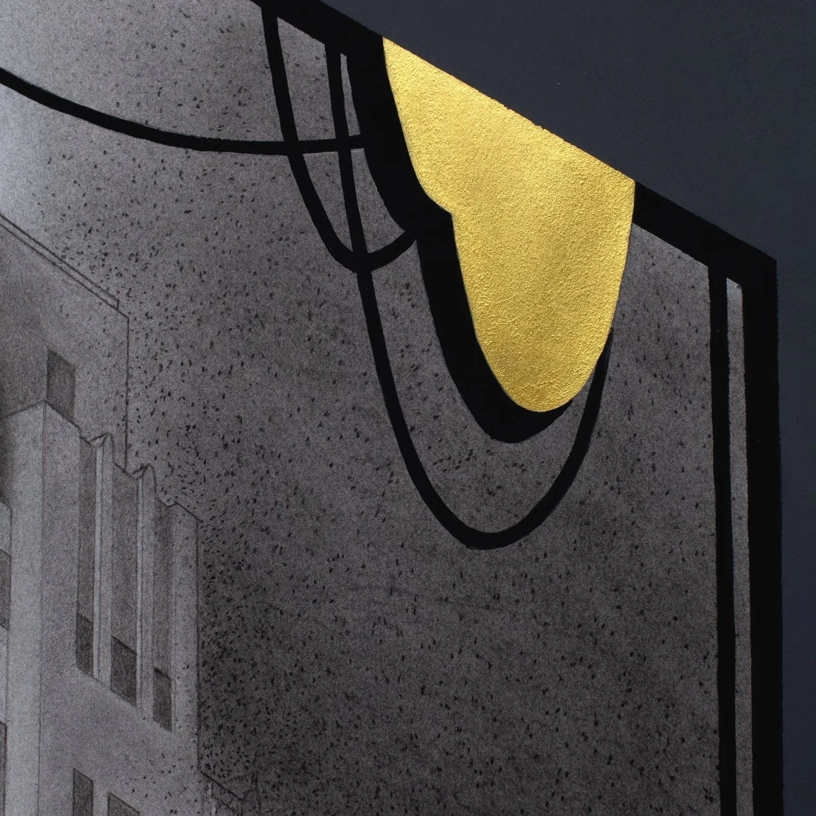Probation Office Noire (detail #2), 2021.