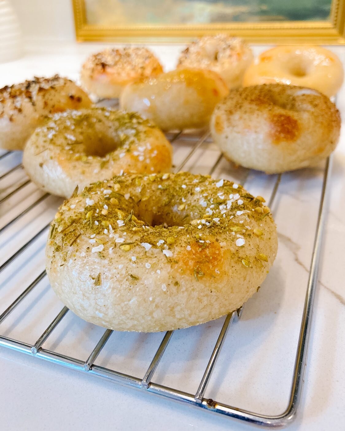 Testing mini bagels for a fun pop up @table_bar on October 22!!! Stay tuned!