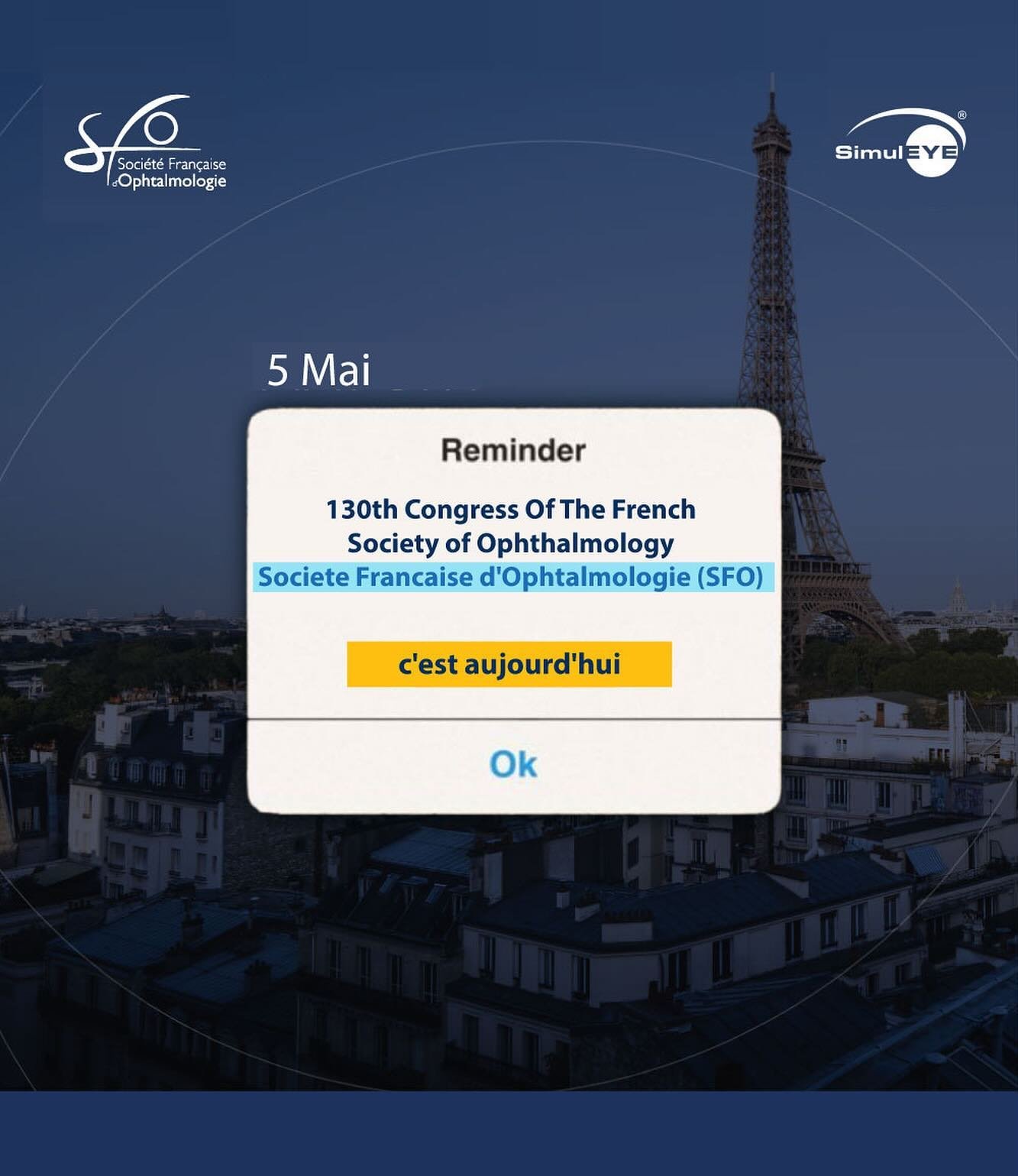 C&rsquo;est ici! ⁣
⁣
Click through for a preview of day two for SimulEYE at The French Society of Ophthalmology! #SFO2024
