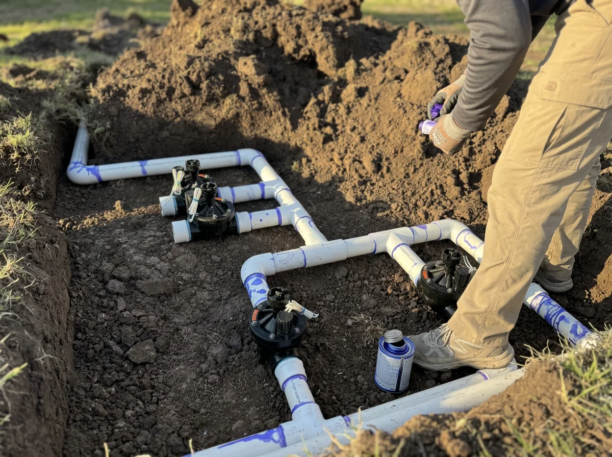 Residential sprinkler system installation in San Angelo, TX