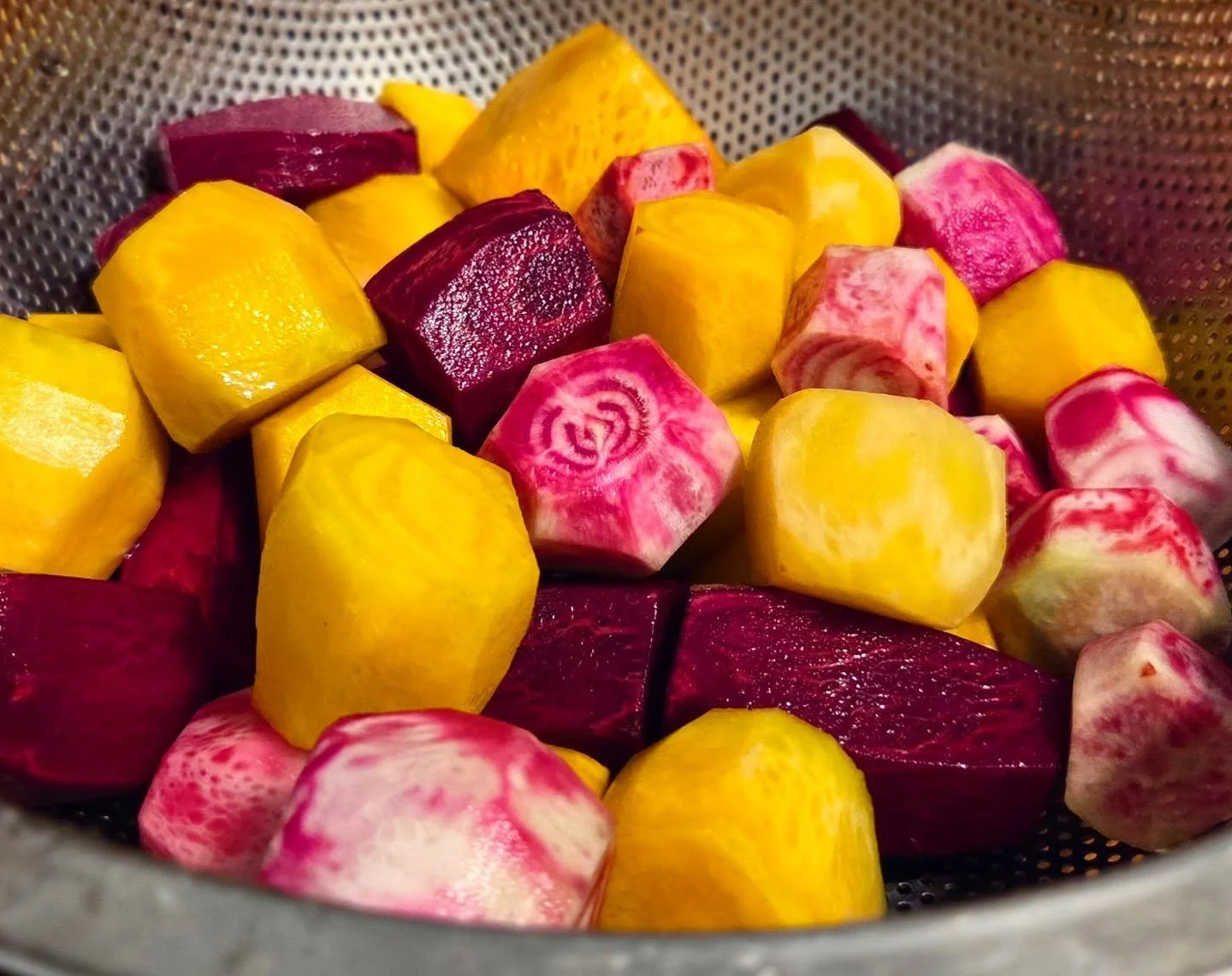 Garden beets! Also have lots of poblano peppers ready for spicy chocolate truffles and watermelons coming in. Happy September!