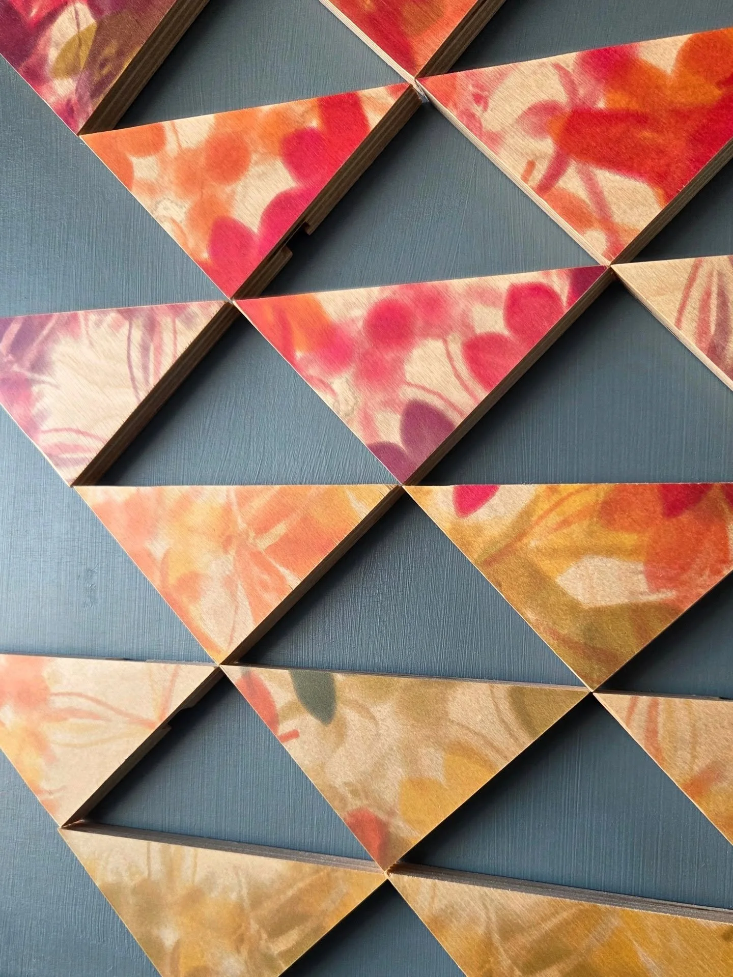 Loving the effect of direct printing on wood! It's bringing some much needed warmth on this chilly afternoon. #mockup #mockupdesign #publicart #testprint @vistaprint