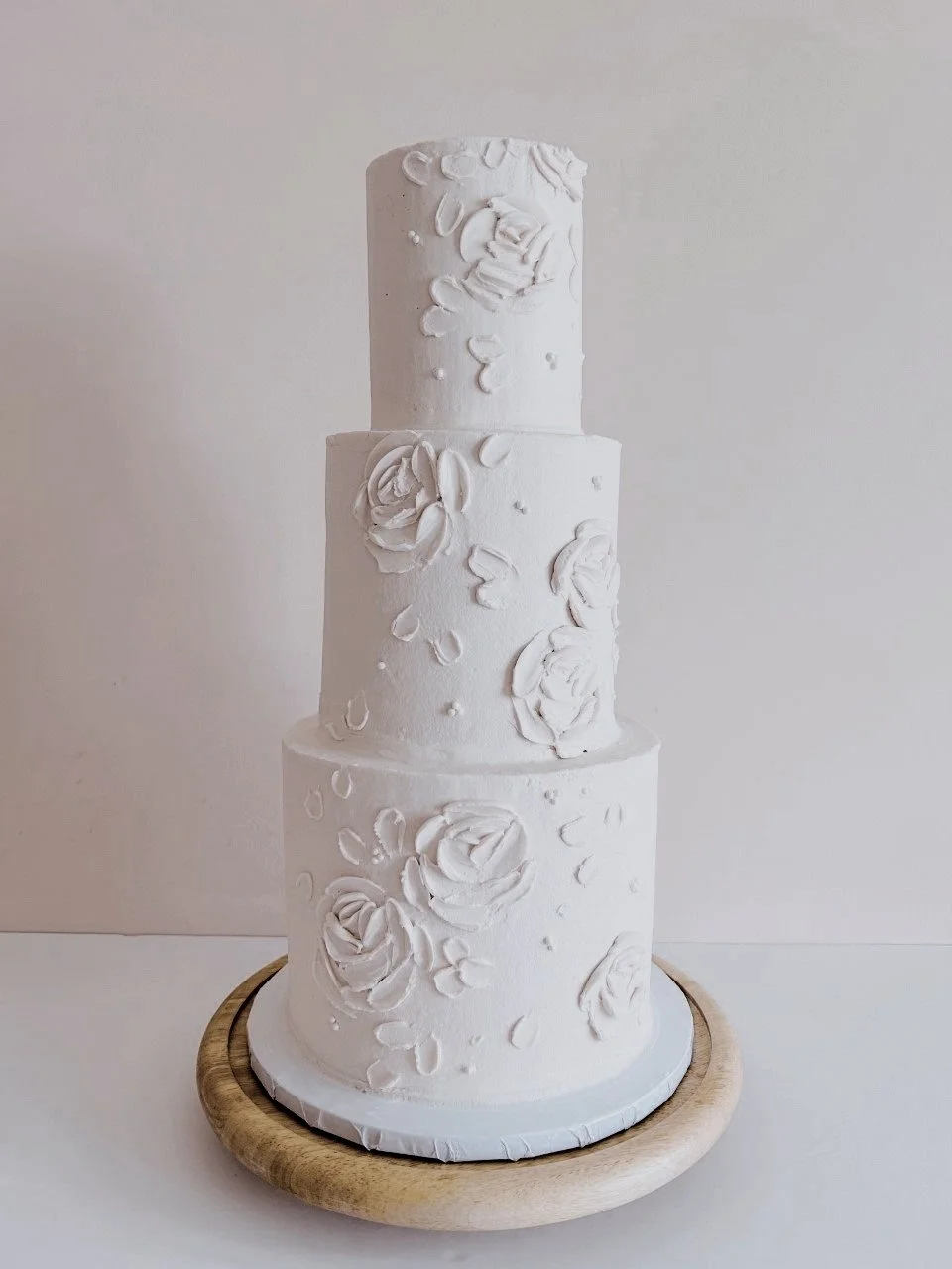 Rustic palette knife roses