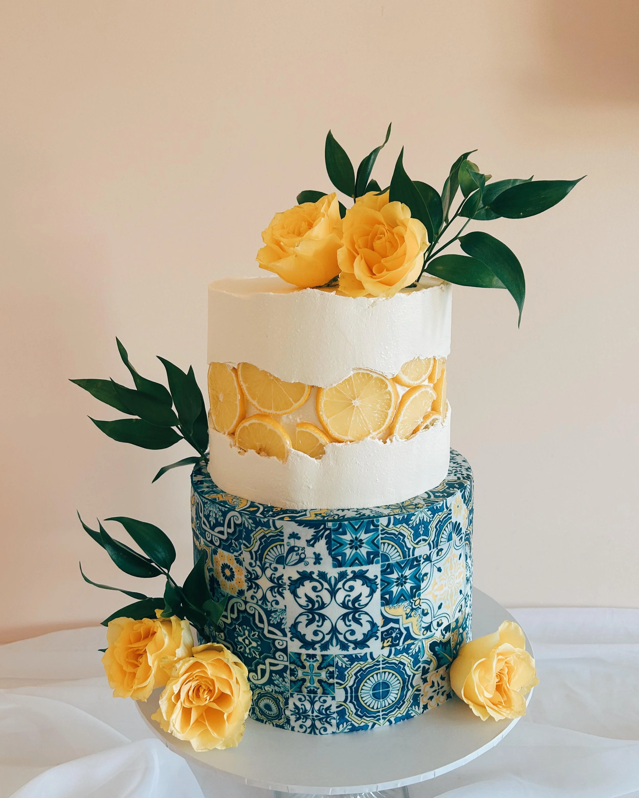 Spanish lemon wedding cake
fault line cake