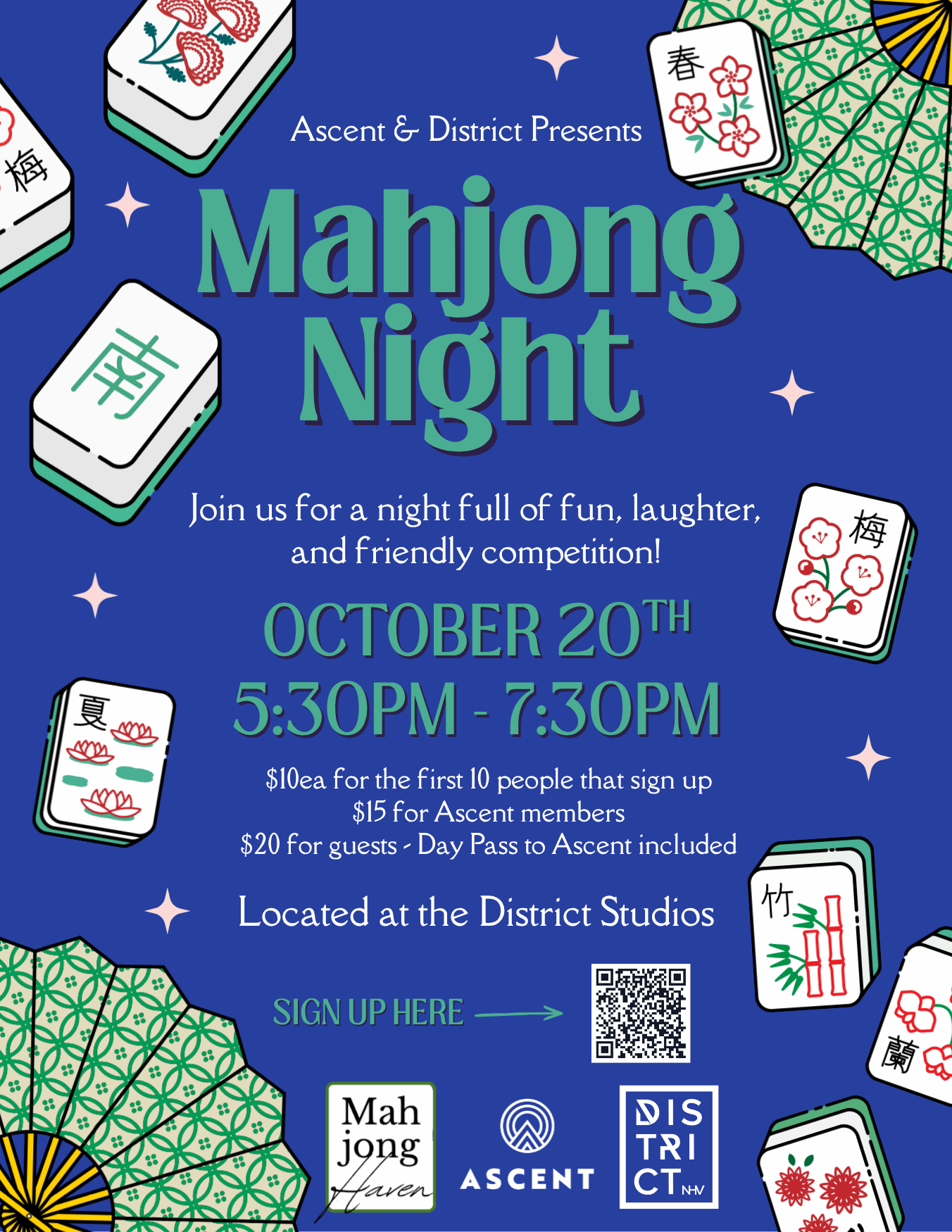 Mahjong Night at Ascent