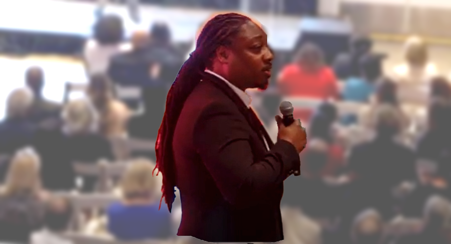 Jumaane Kendrick addressing funders at the 2023 SIF presentations