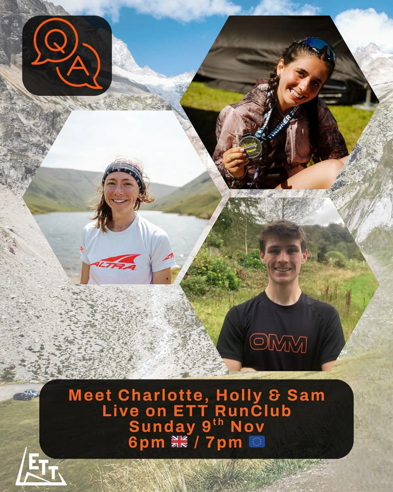 We&rsquo;ve welcomed new teammates, now let&rsquo;s learn more about them!
Join us for a live Q&amp;A on ETT Runclub and get to know Charlotte, Holly &amp; Sam!
Next Sunday evening. Link in story ⬆️ 

#elitetrailteam