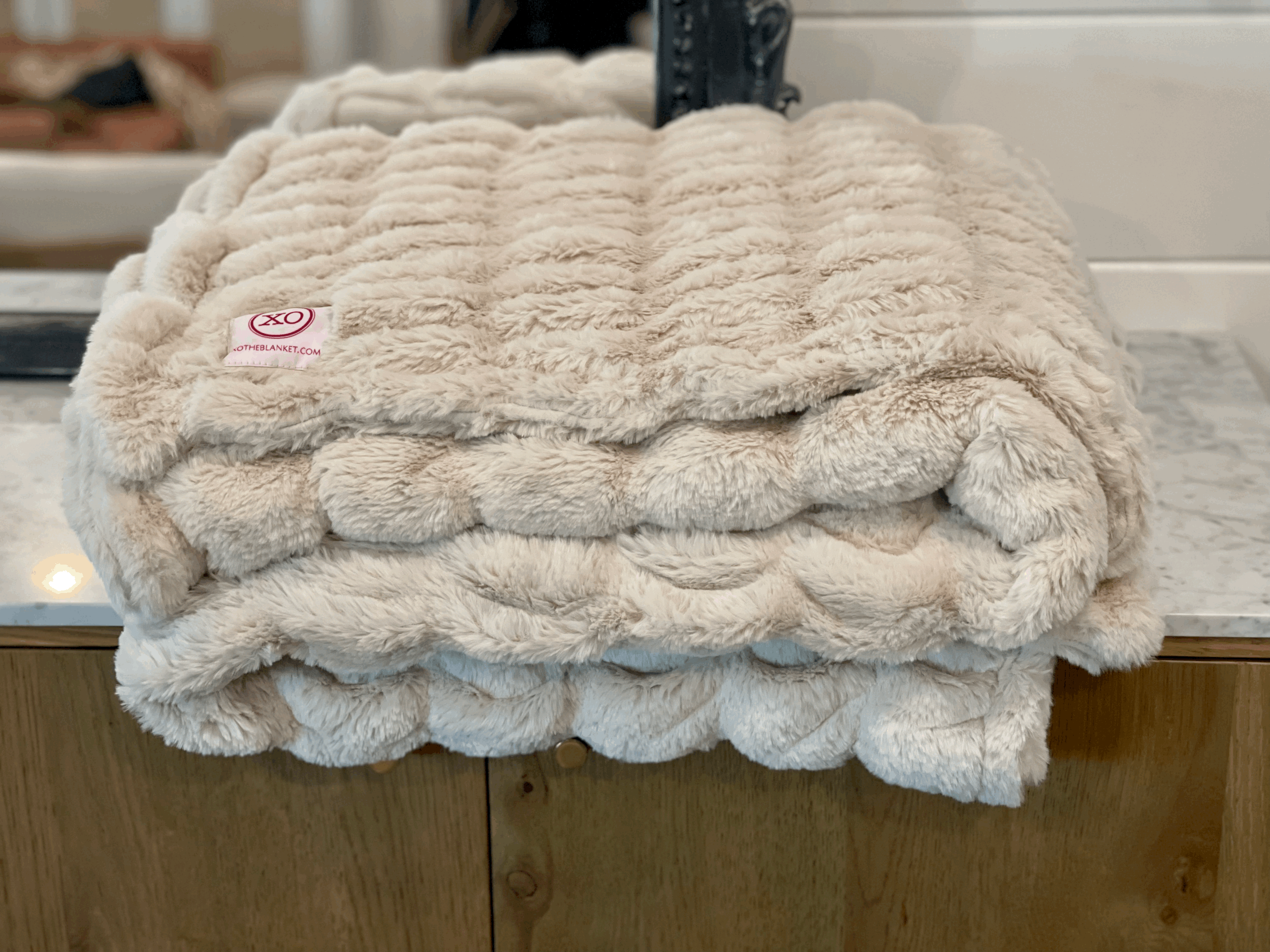 Best luxury tan soft blanket