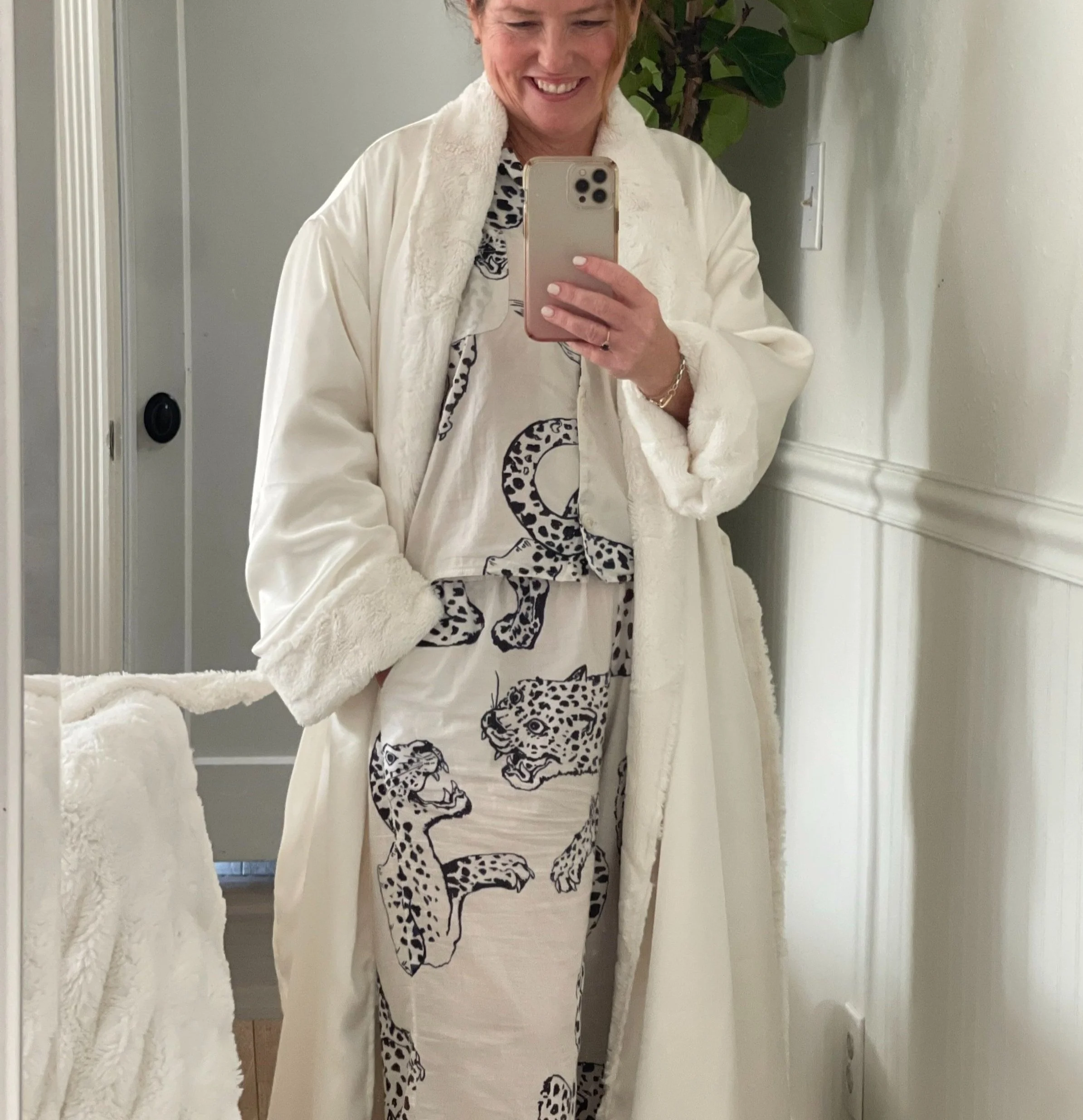 Luxury plush robe