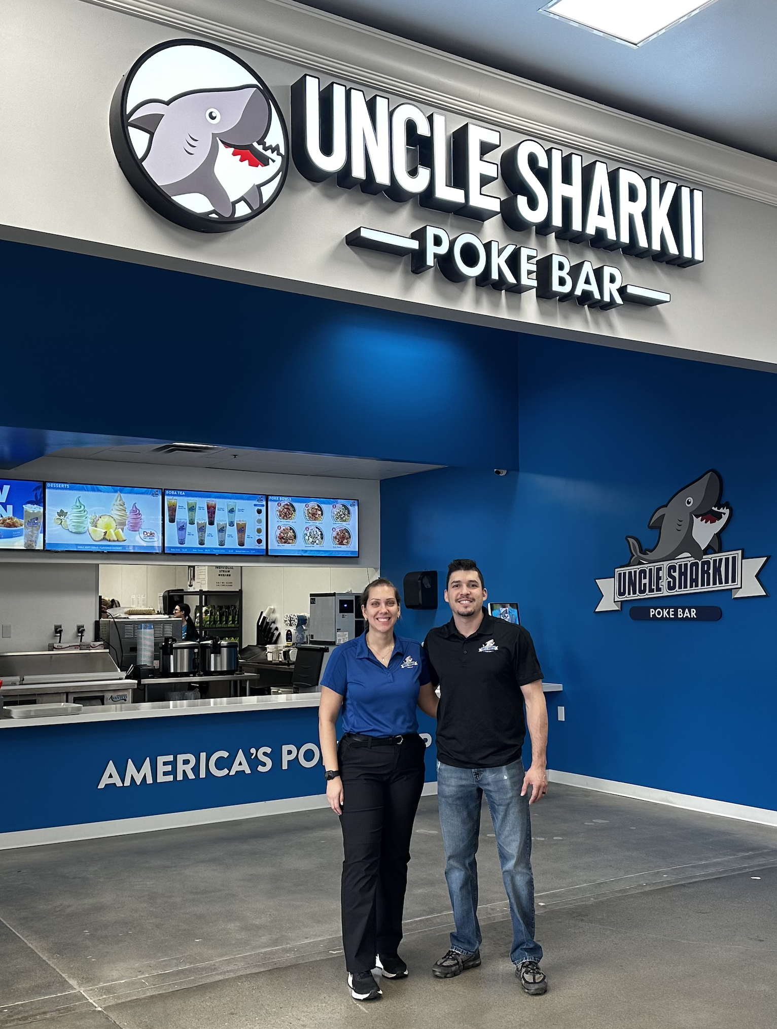 Uncle Sharkii Poke Bar at Salt Lake City, Utah inside City Creek Mall