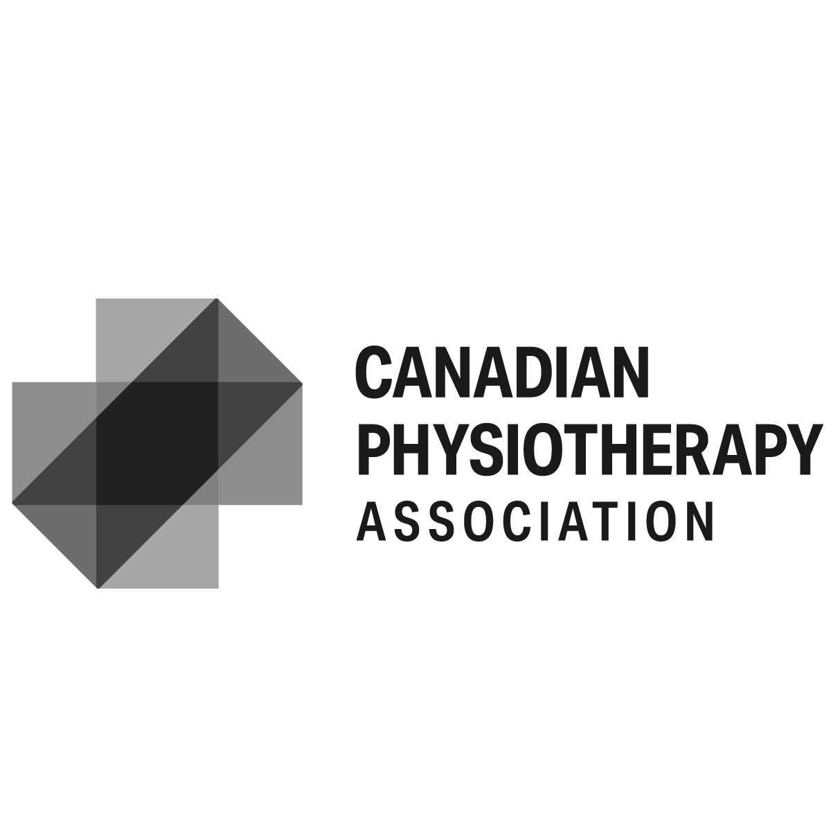 Canadian Physiotherapy Association logo with stylized universal healthcare cross on the left and Canadian Physiotherapy Association on the right
