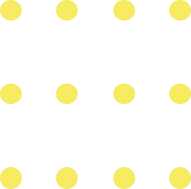 Twelve yellow circles arranged to form a square shape