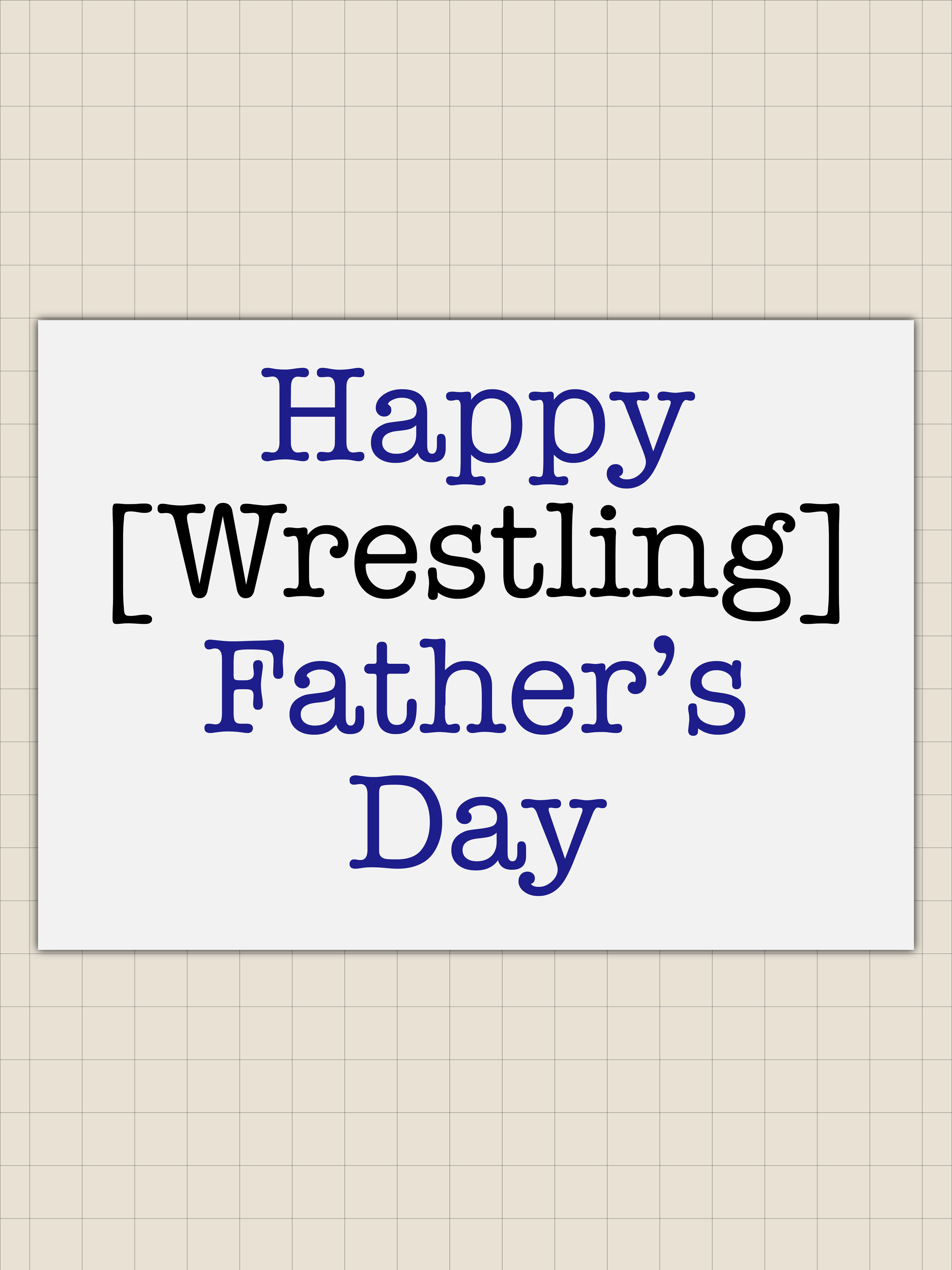 Father's Day Card 2026 - Style 02