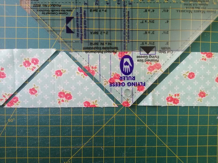 Make Flying Geese Quilt Blocks using the QIAD ruler