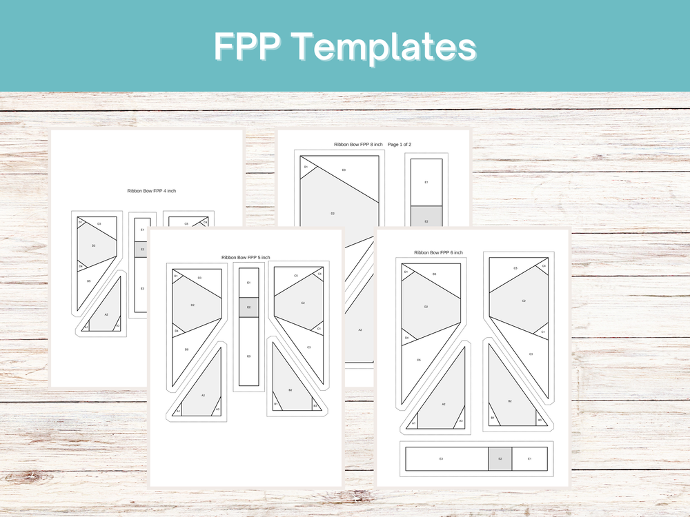 Wonky Star PDF FPP Templates — Thimblesandneedles
