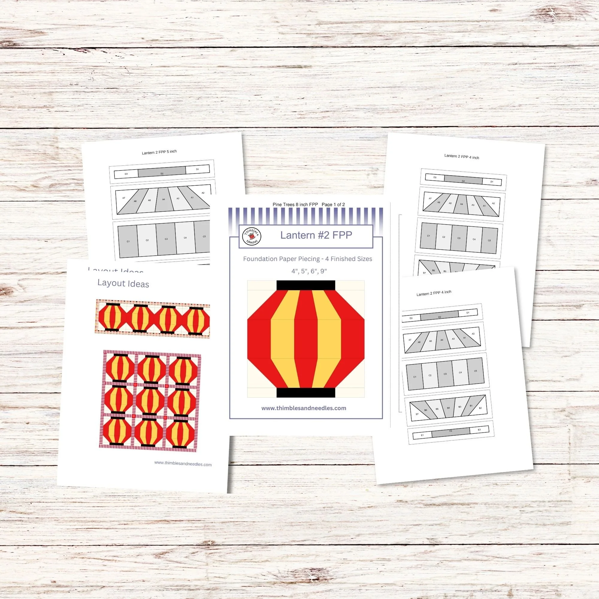 Oak Tree PDF FPP Templates — Thimblesandneedles