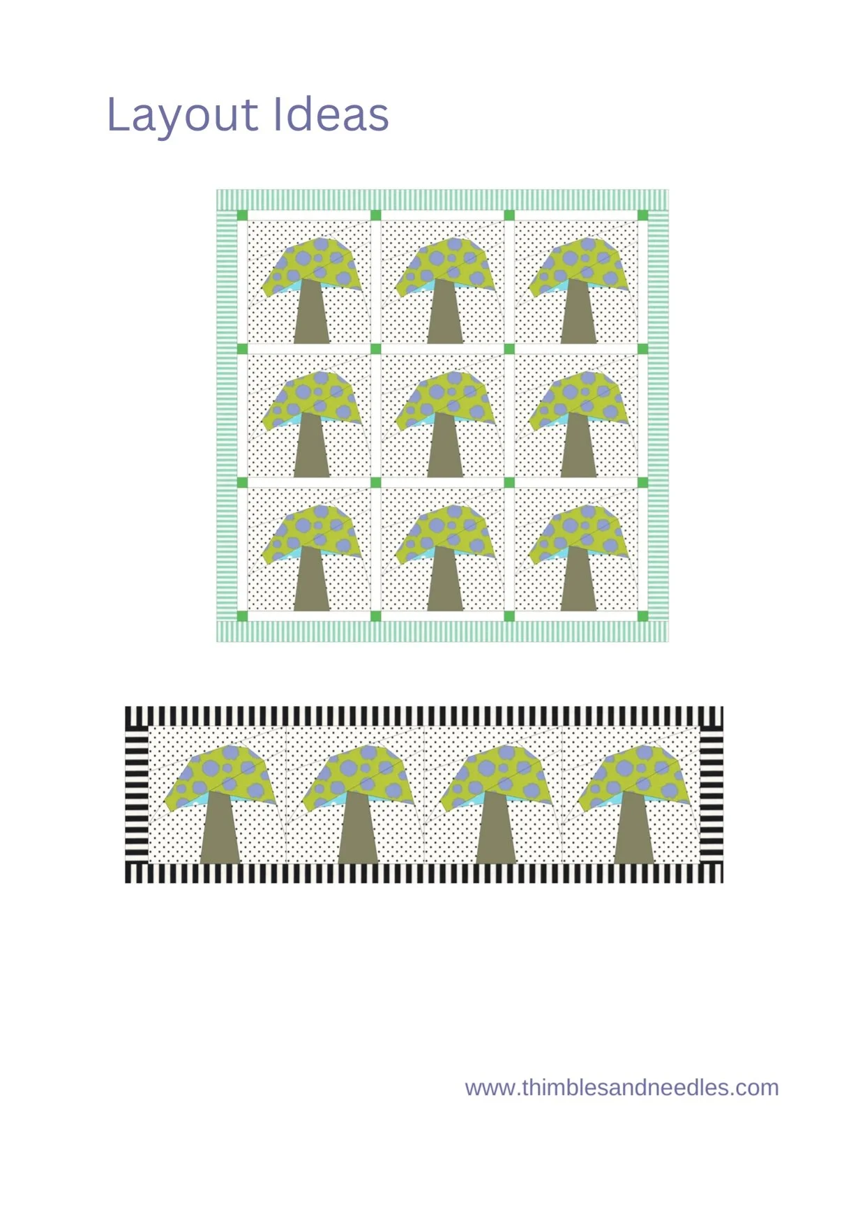 Four Seasons Tree FPP Templates — Thimblesandneedles