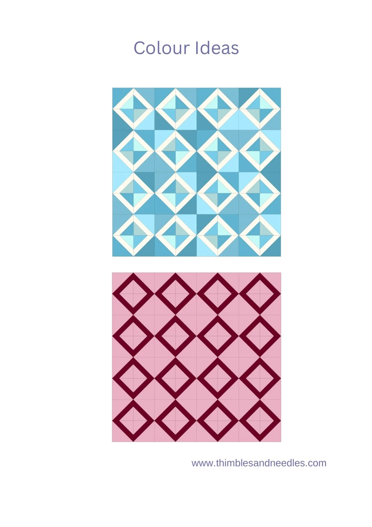 Kaleidoscope PDF FPP Templates — Thimblesandneedles