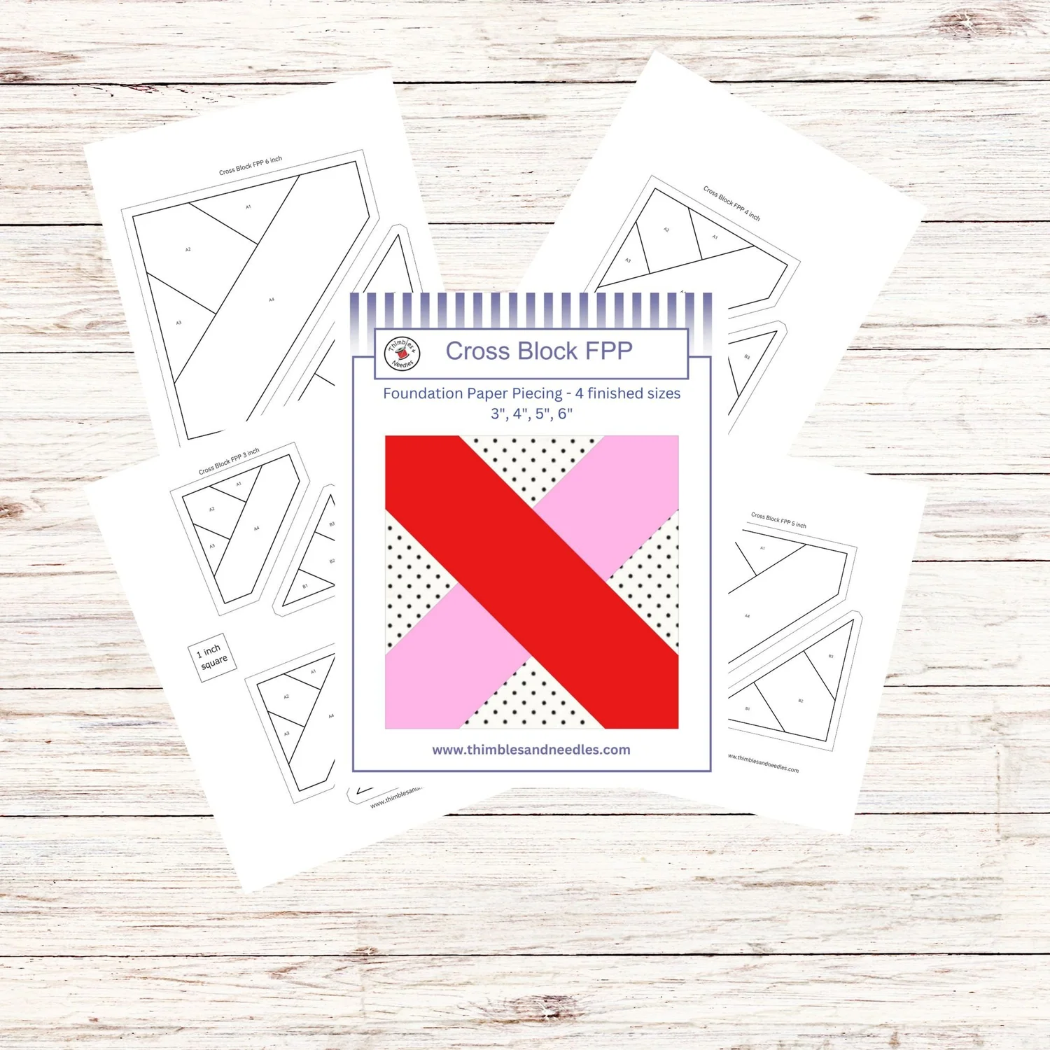 Butterfly PDF FPP Templates — Thimblesandneedles