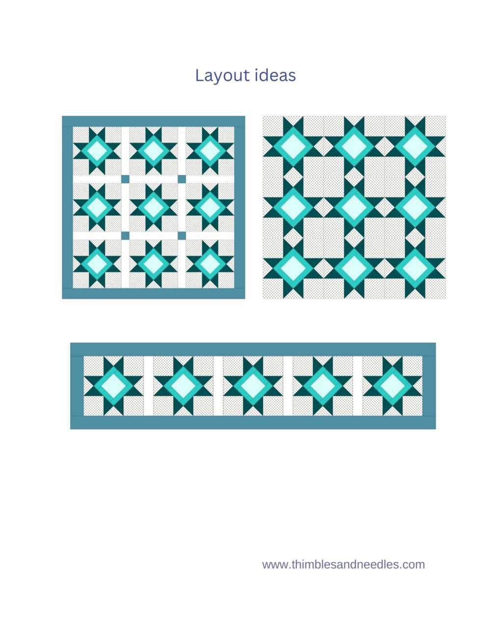 8 Pointed Star PDF FPP Templates — Thimblesandneedles