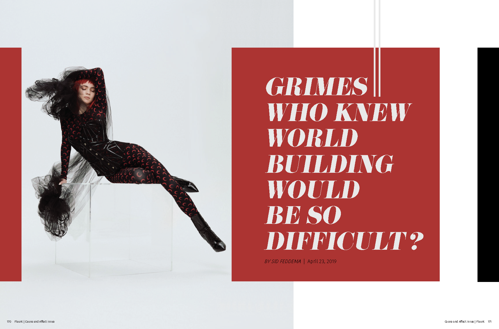 Flaunt Mockup Magazine Spread