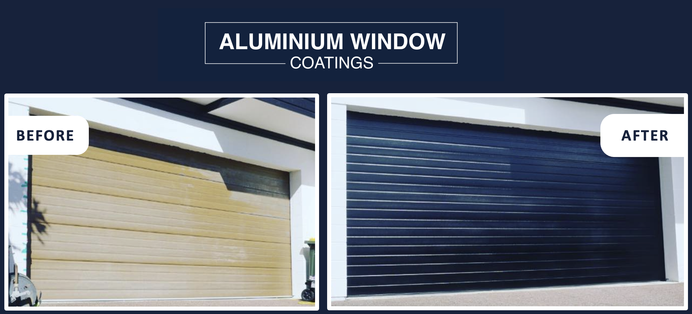 Recolouring a Garage Door Provides Instant Street Appeal — Aluminium