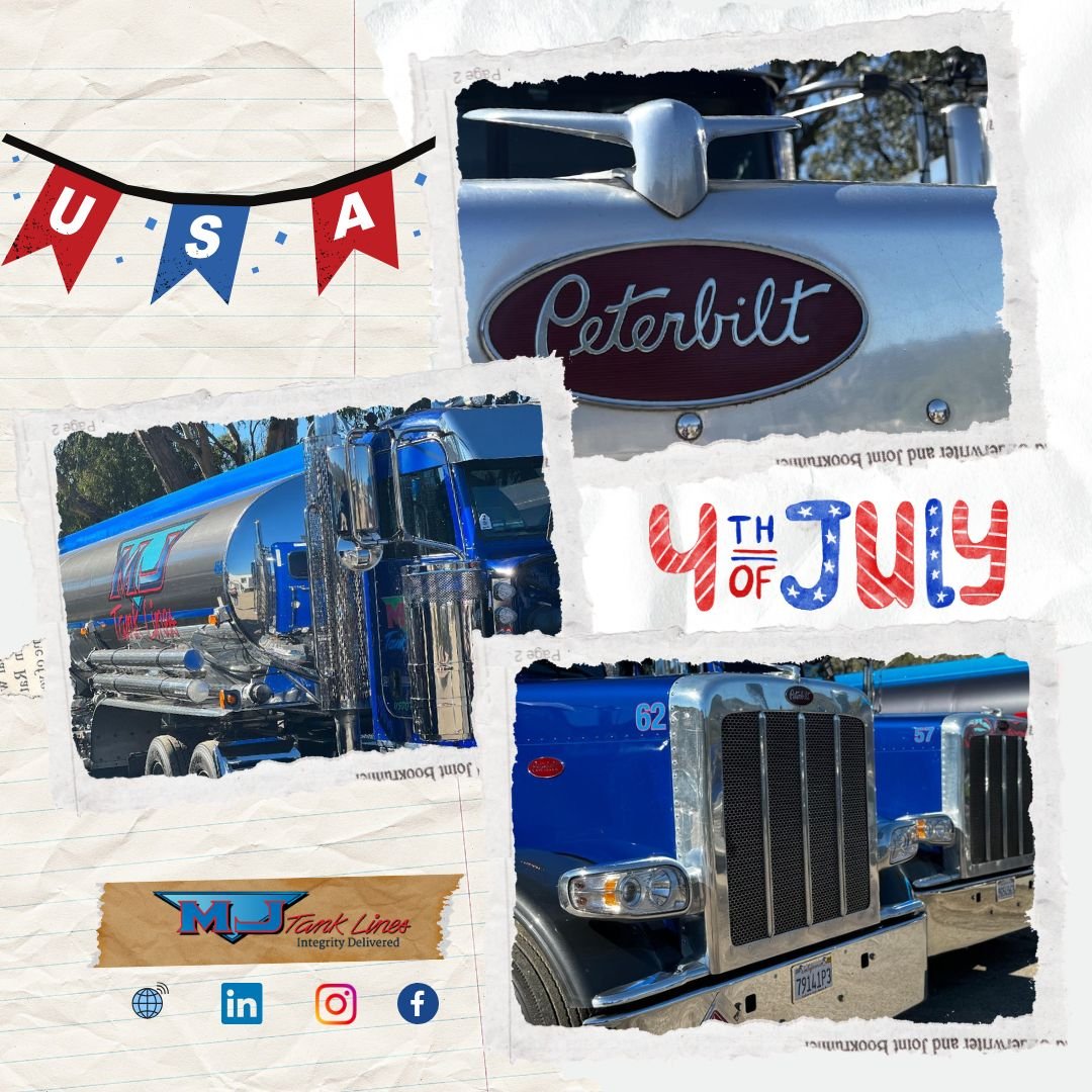 We celebrate the independence of our great nation and the everyday freedoms we&rsquo;re proud to stand for. Haulin&rsquo; with honor, backed by the stars and stripes! 

Happy 4th of July from all of us at MJ Tank Lines! ⛽️

Wishing you a safe holiday
