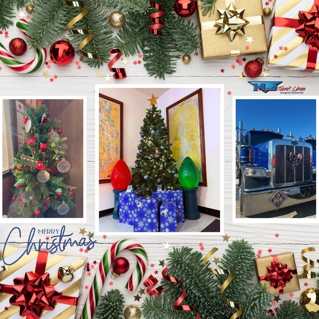 Happy Holidays from MJ Tank Lines!🎄

We&rsquo;re grateful for the communities we serve and the customers who place their trust in us every day. ❤️

Wishing you a season filled with warmth, connection, and safe travels! 

#HappyHolidays #DriveMJTankL