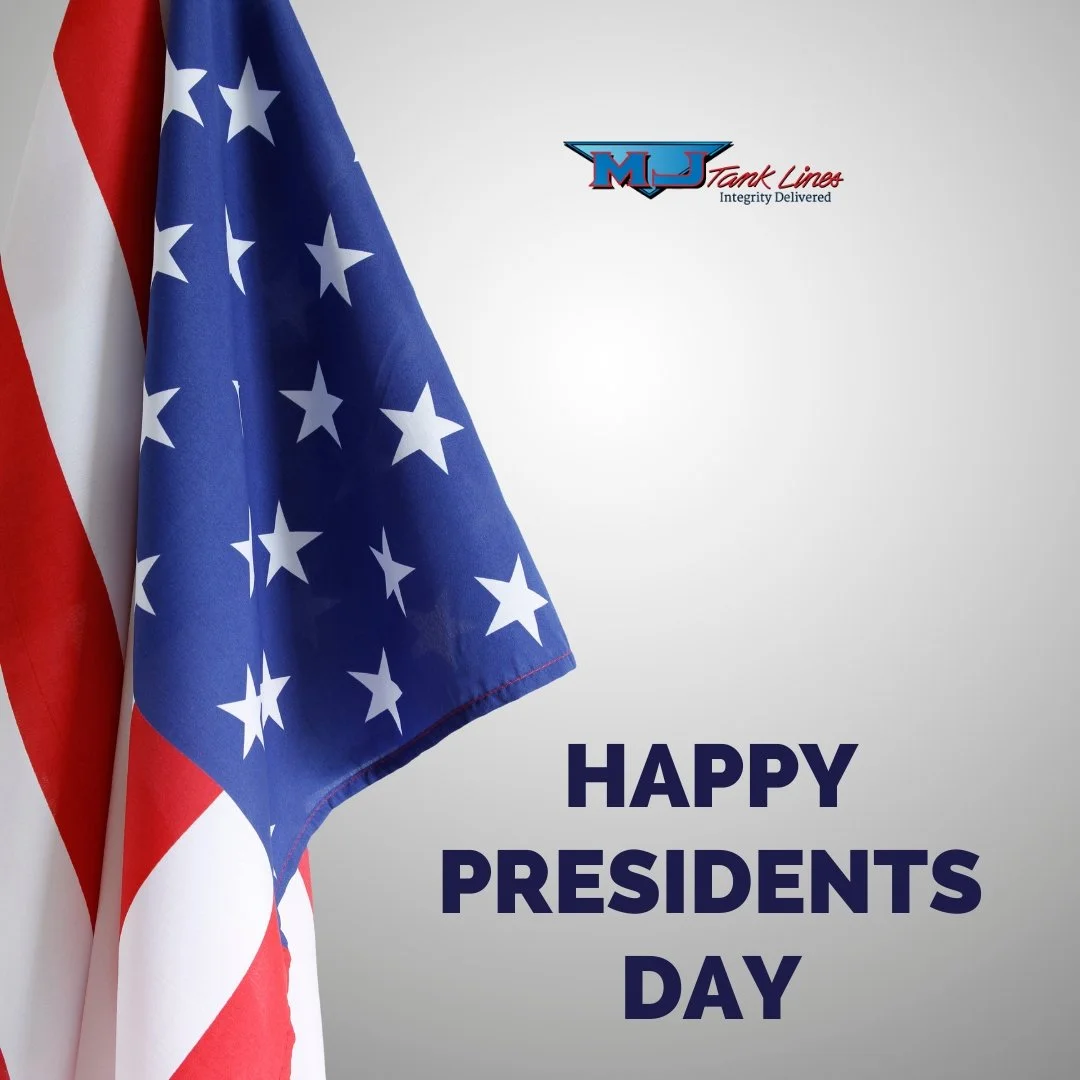 Leadership. Commitment. Integrity. ⛽

This Presidents Day, MJ Tank Lines celebrates the values that move our country and industry ahead every day. 

#PresidentsDay #DriveMJTankLines #TankerYankers