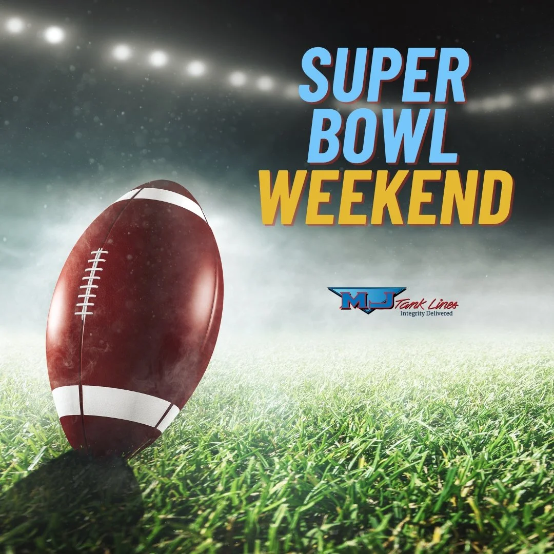 We wish everyone a safe and fun Super Bowl weekend! 

Who are you rooting for? Comment below!👇

#DriveMJTankLines #SuperBowlWeekend #TankerYankers