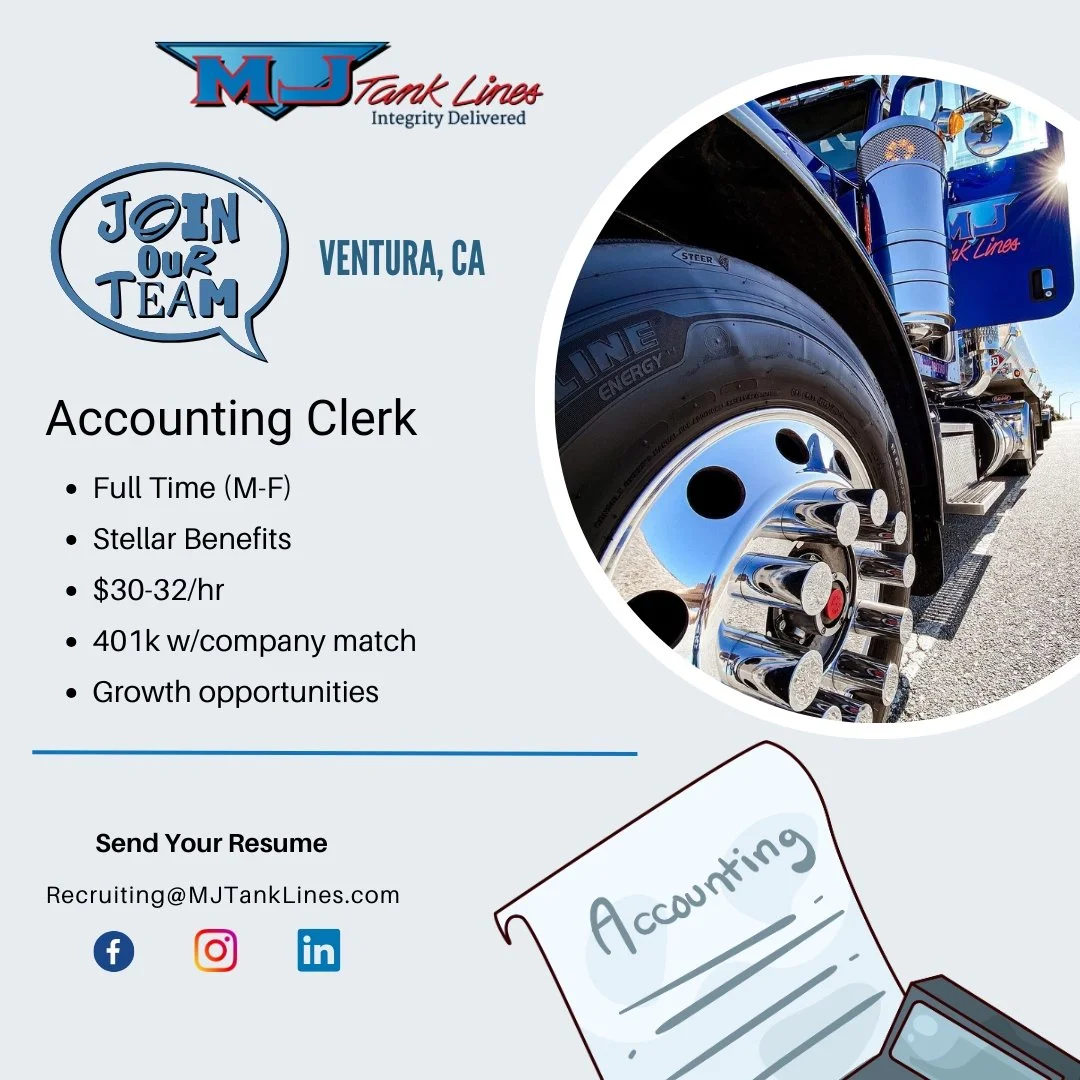 Fuel Your Career with MJ Tank Lines!💥

Ready to kick off the year with a career that delivers competitive pay, growth opportunity, and a true family atmosphere? See more info below!

Why ride with us?

✅ Competitive pay: $30-32/hr 💰
✅ Excellent ben