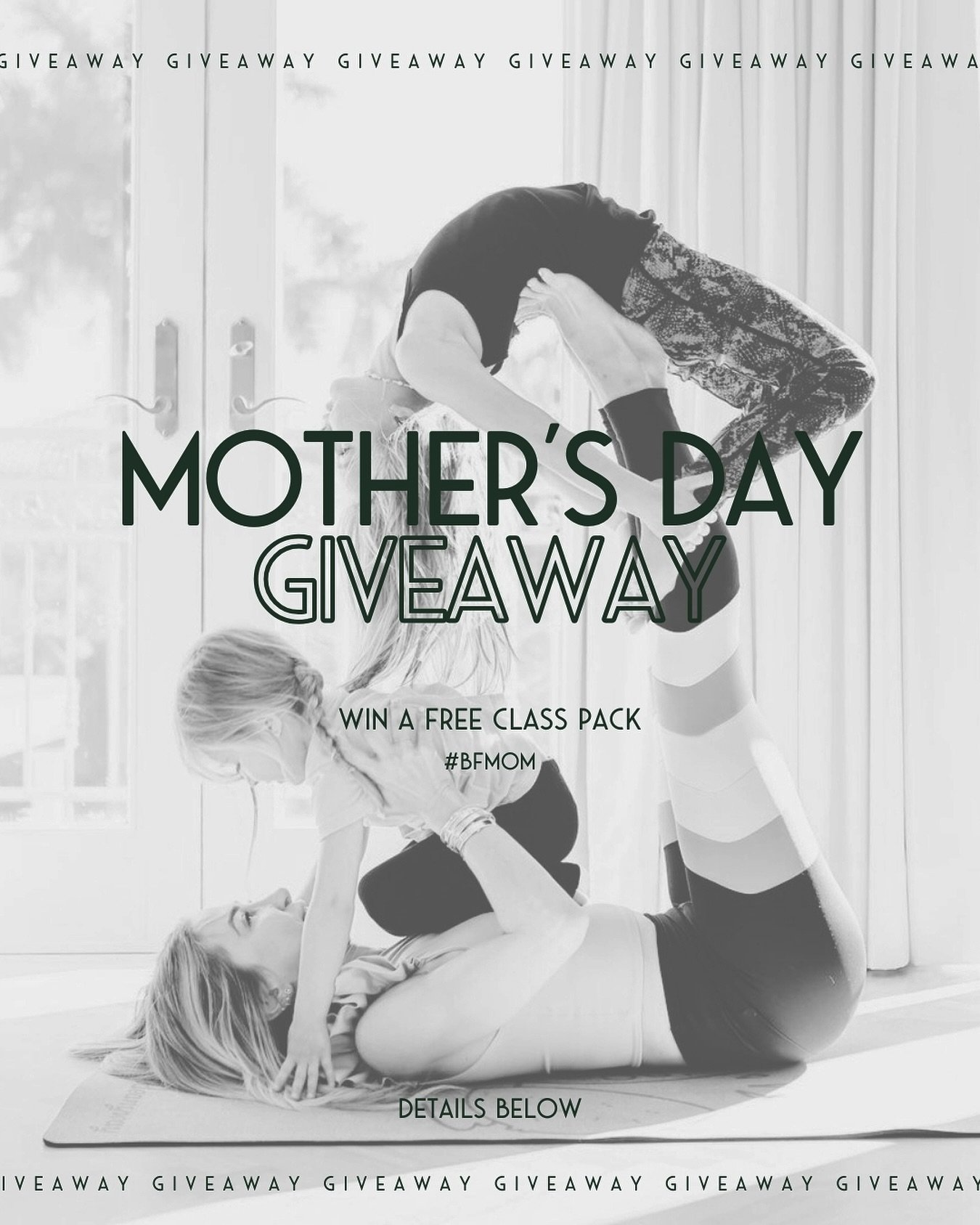 🌸 Mother&rsquo;s Day Giveaway! 🌸 This Mother&rsquo;s Day, we&rsquo;re celebrating all the incredible moms and mother figures out there with a special giveaway. Win a FREE class pass by sharing your love in a post or story! 🎁

How to Enter:
1. Post