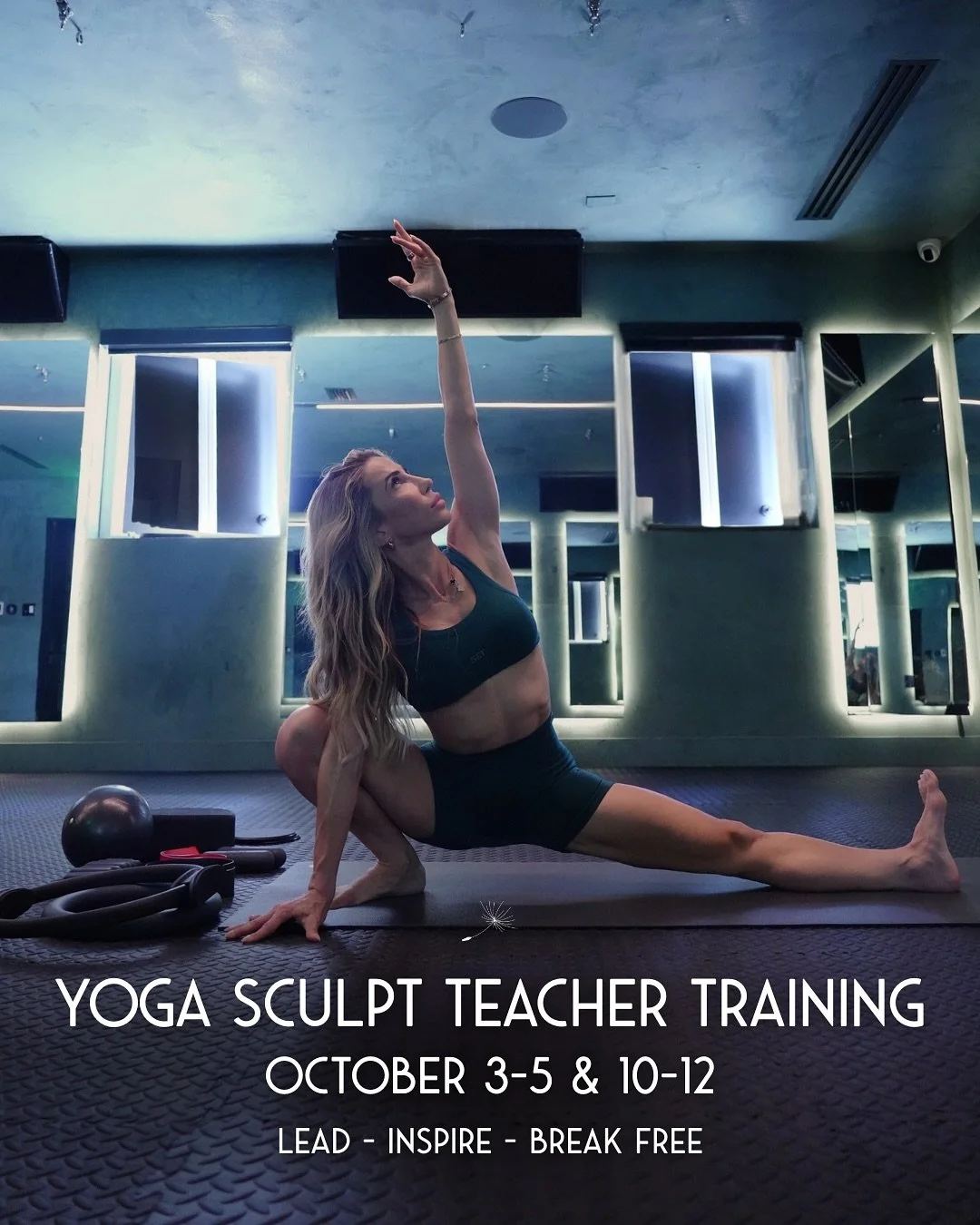Your next chapter starts here! 
Join us for our October Yoga Sculpt Teacher Training and learn how to blend strength, movement, and music into a transformative experience ✨ for yourself and your future students.

Two immersive weekends of training, g