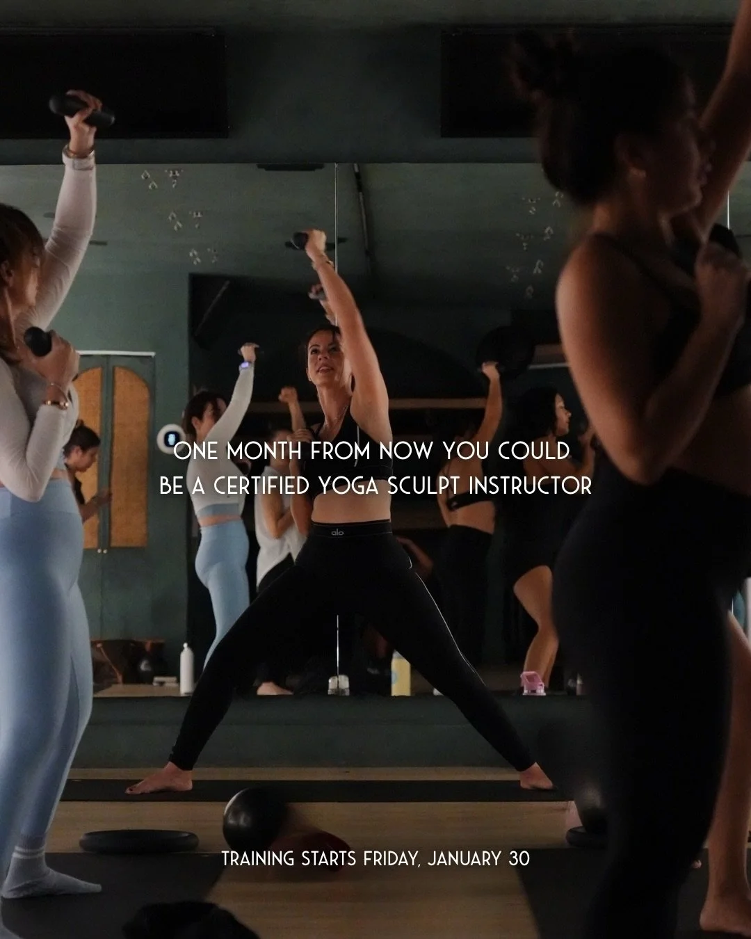 Ready to take your training to the next level?

Our Yoga Sculpt Teacher Training is designed to help you build real coaching skills, stronger sequencing, and the confidence to lead from the front of the room. 

Whether you want to teach or simply dee