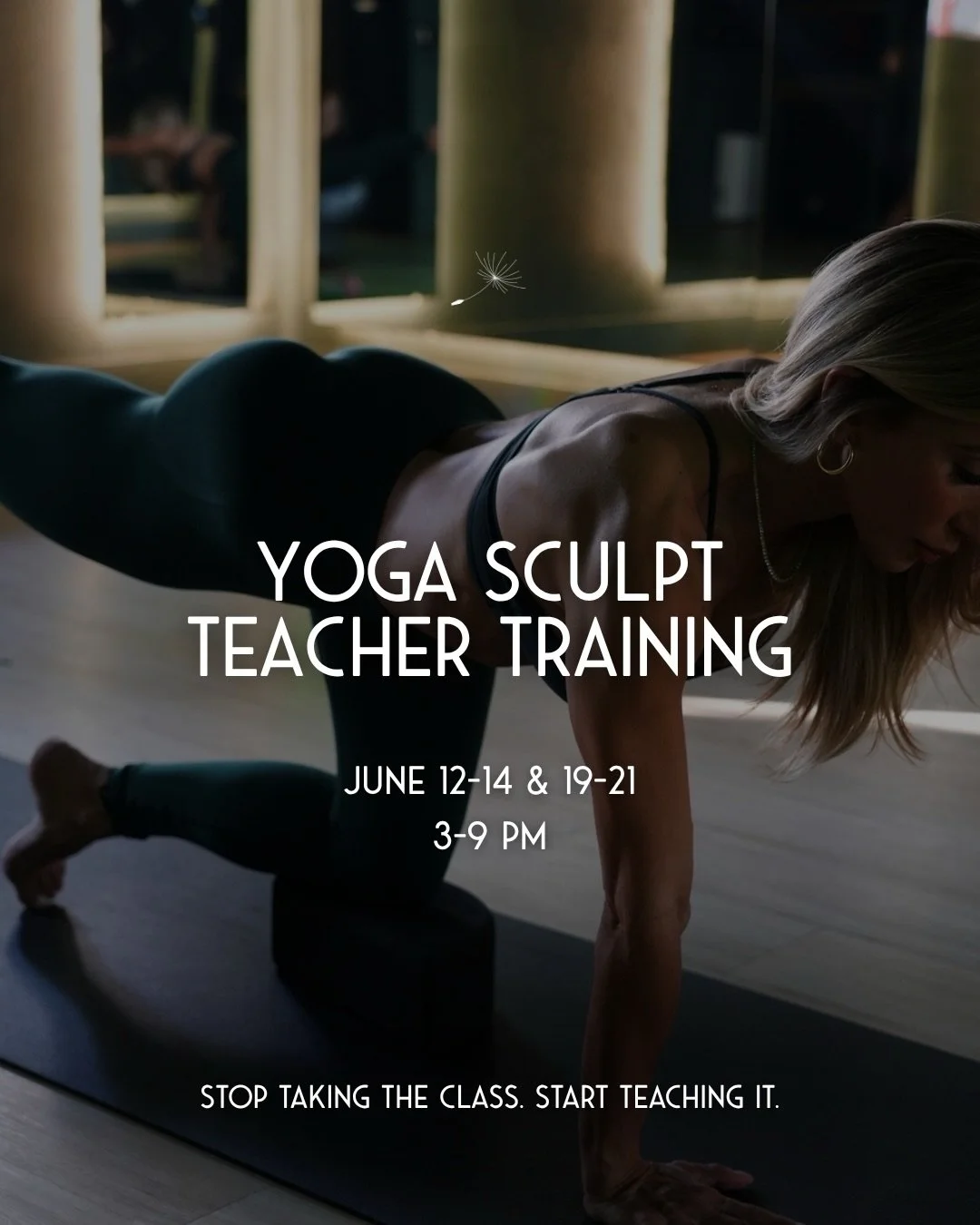 stop taking the class. start teaching it. 🤏🏽

June is one month away! If you&rsquo;ve been sitting on this, this is your sign.
6 days with @monicadelv covering anatomy, sequencing, cueing, and practicum (everything you need to walk into a room and 