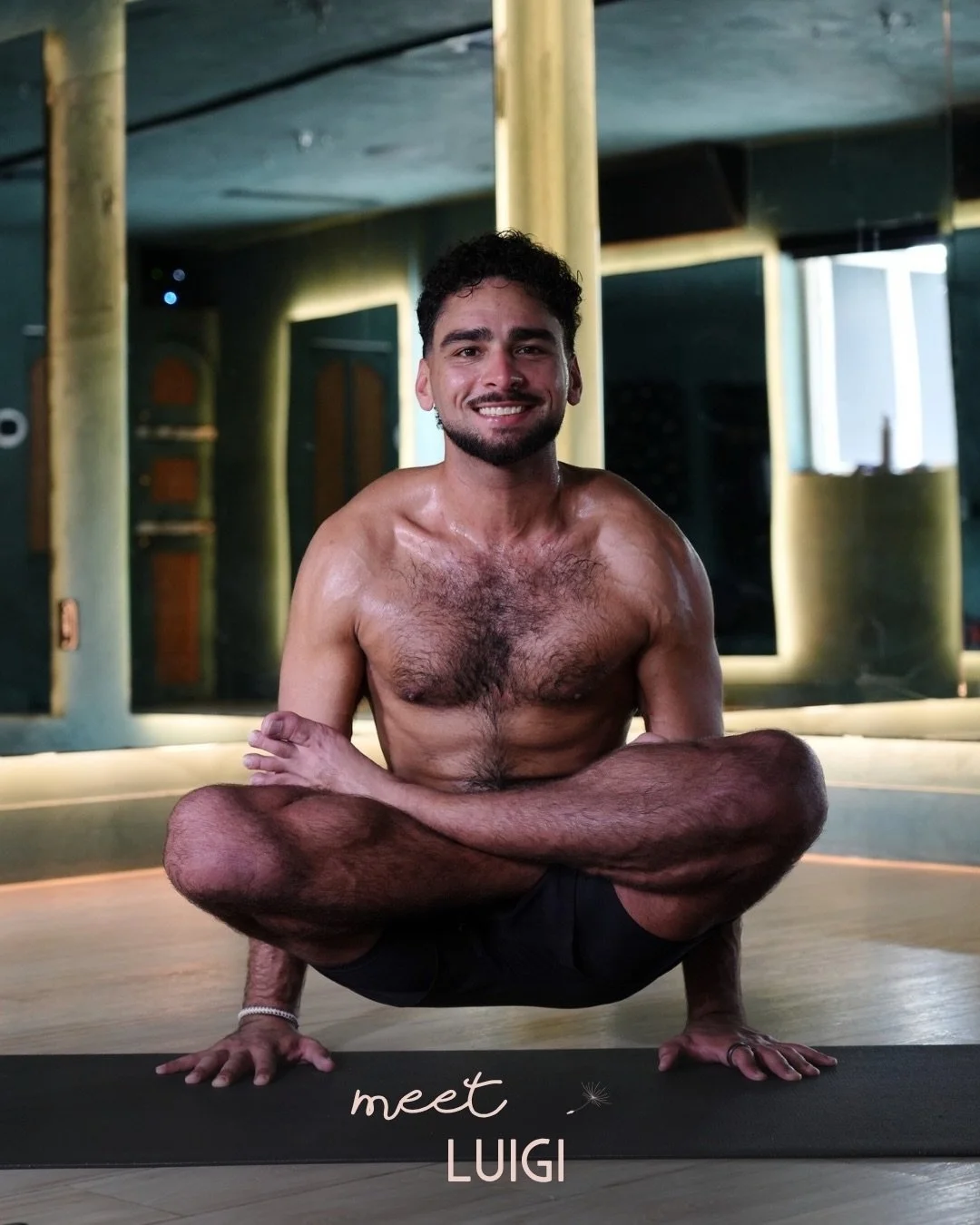Meet Luigi ✨

Power yoga, twice a week, and zero tolerance for the voice that says you can&rsquo;t.
200hr RYT with a teaching philosophy that cuts through the noise: show up, breathe, push past the mental limit, repeat.

His flows are built around pr