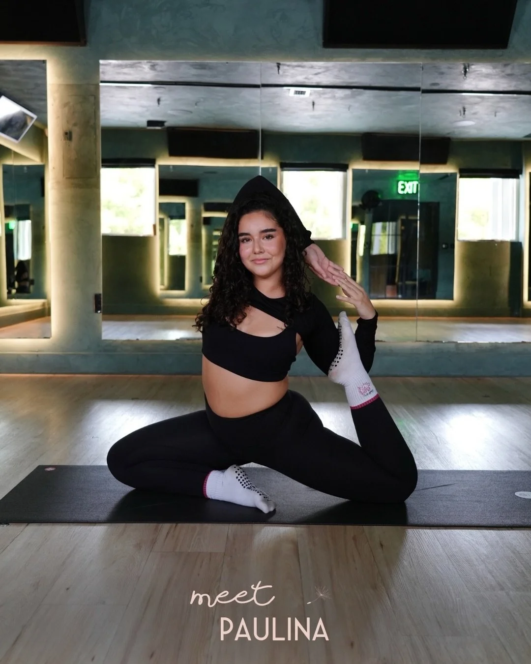 Meet Paulina ✨
yoga sculpt, monday mornings, and the reason 7:15am sounds like a good idea.

Pau holds a classical pilates certification, a 200-hour yoga teacher training, and a break free yoga sculpt certification. She didn&rsquo;t just study the me