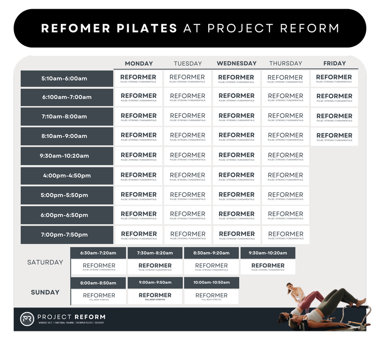 Project Reform - Strength & Conditioning | Reformer Pilates | 24/7 Gym ...